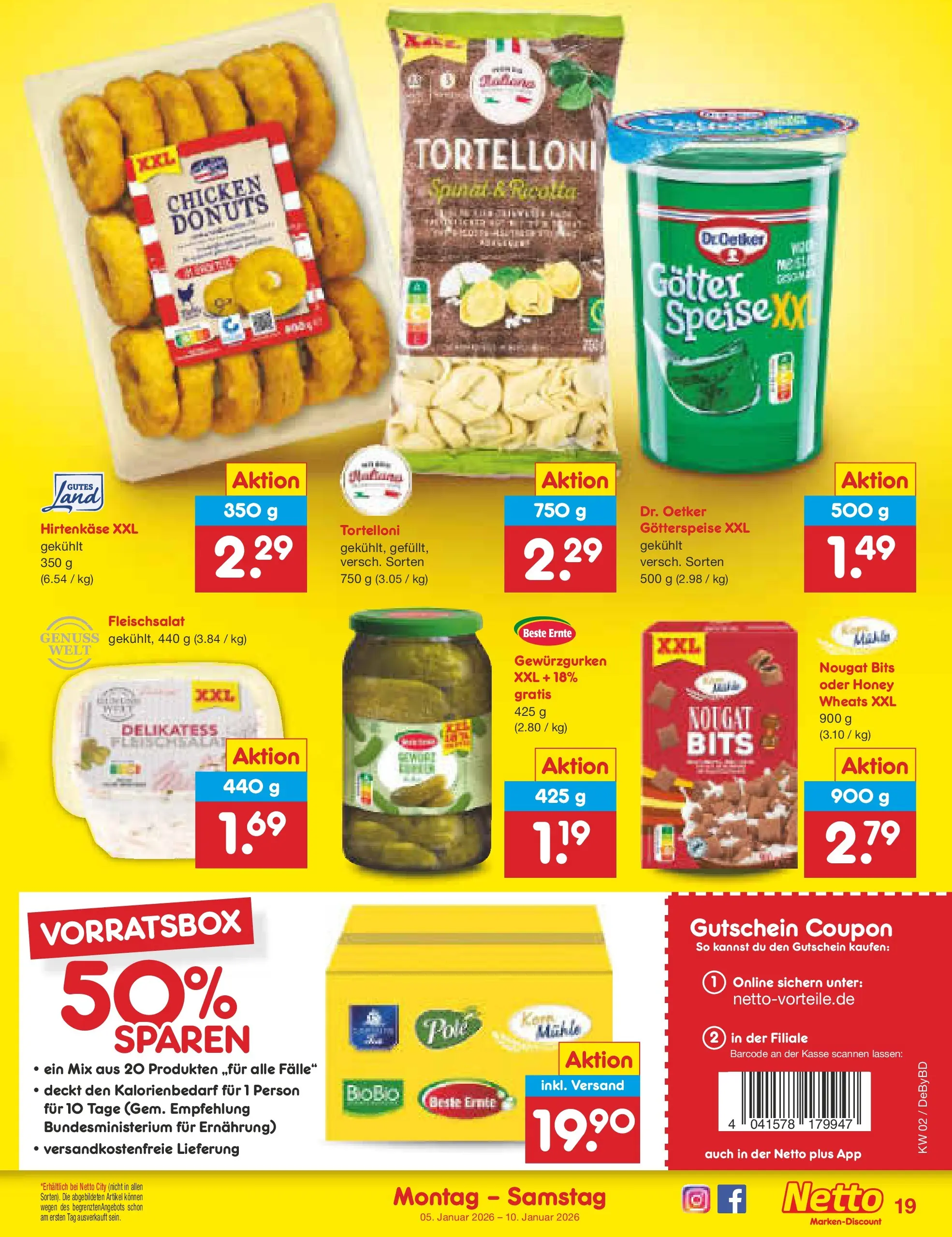 Netto Marken-Discount prospekt Buttenwiesen	 (ab 04.01.2026) » Angebote | Seite: 19 | Produkte: Donuts
