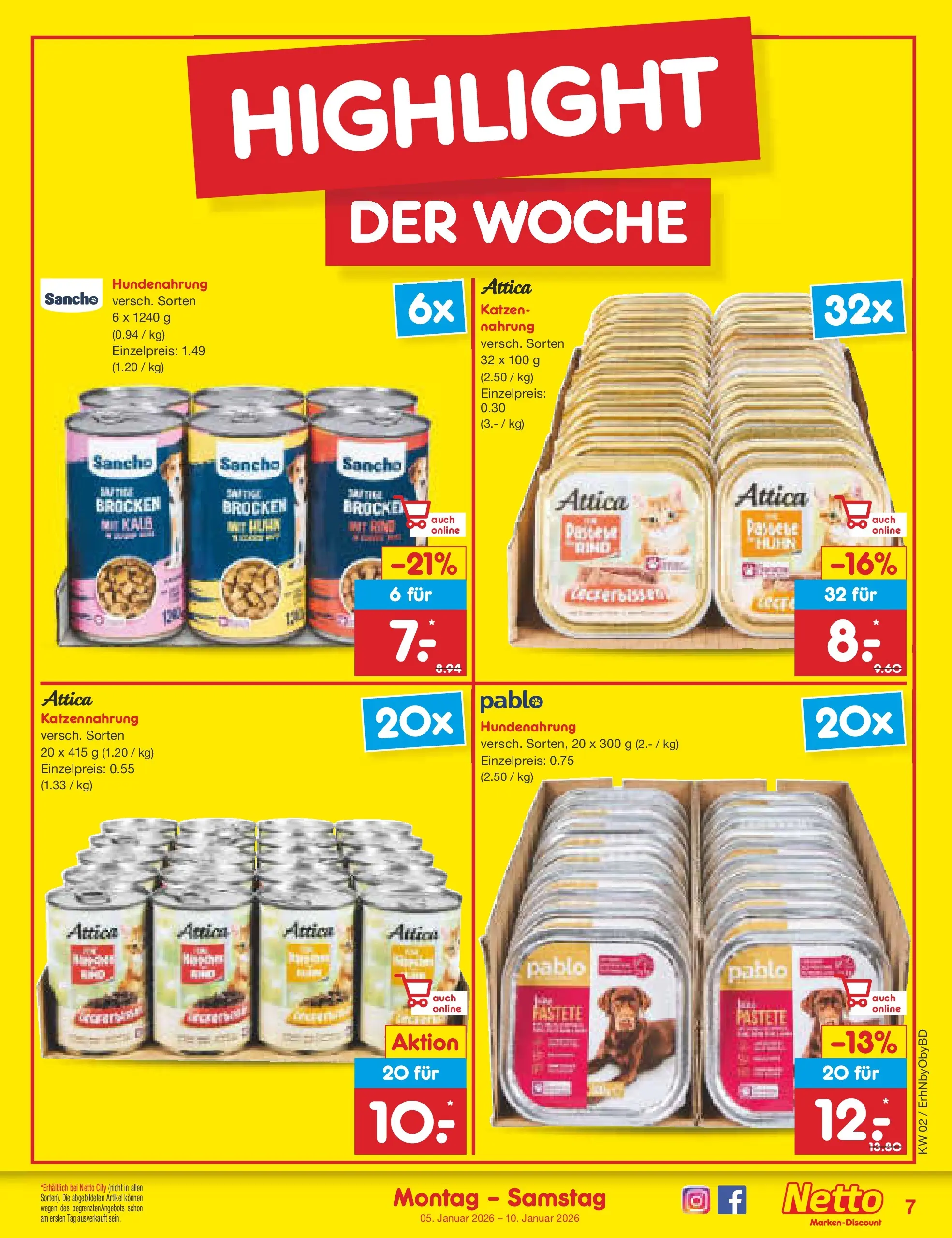 Netto Marken-Discount prospekt Ergolding	 (ab 04.01.2026) » Angebote | Seite: 7