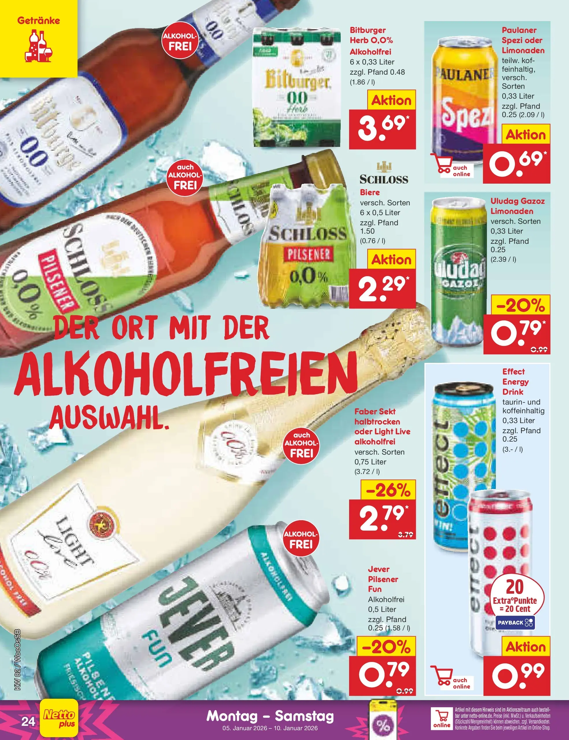 Netto Marken-Discount prospekt Gemmingen	 (ab 04.01.2026) » Angebote | Seite: 24 | Produkte: Energy, Sekt, Jever, Paulaner