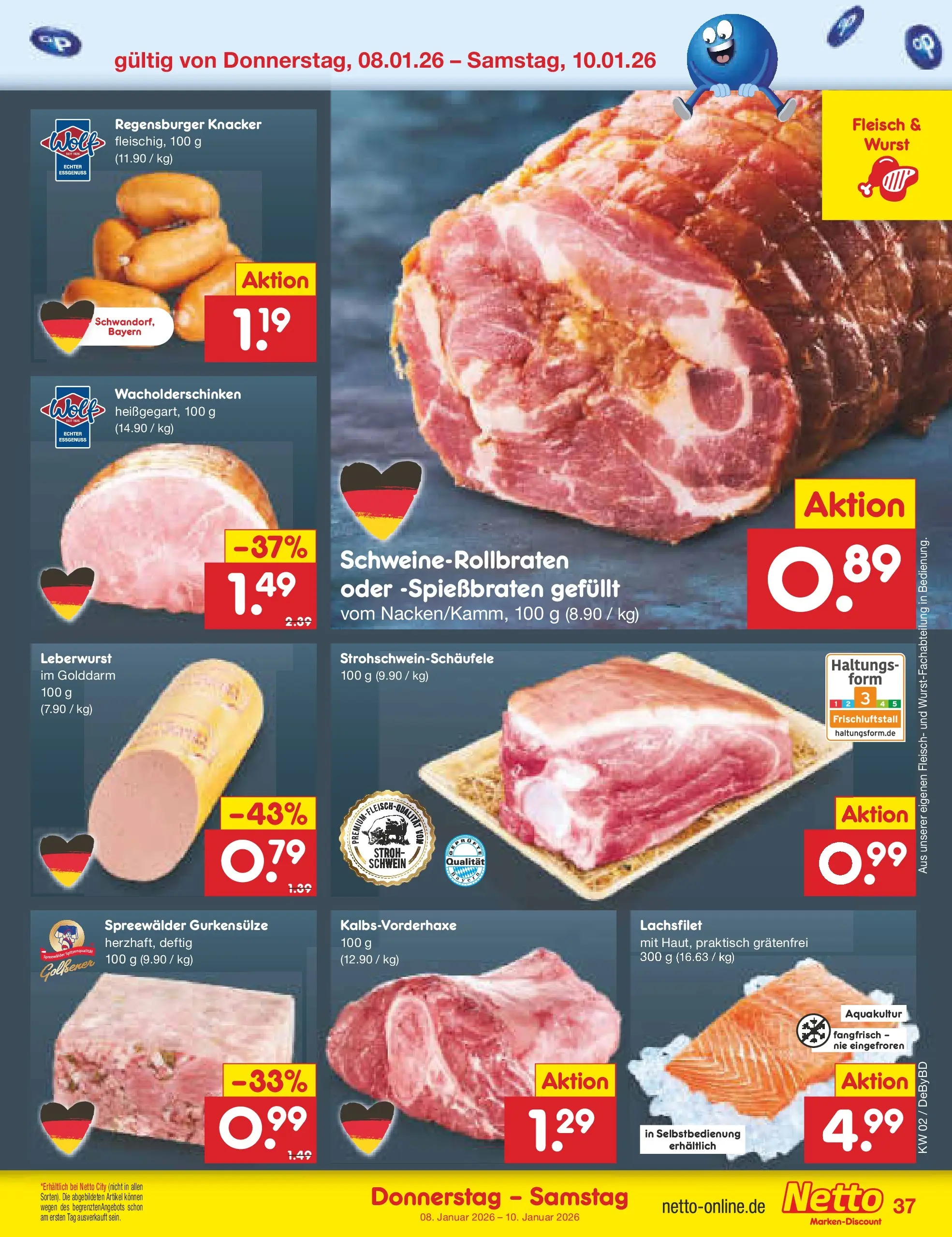 Netto Marken-Discount prospekt Buttenwiesen	 (ab 04.01.2026) » Angebote | Seite: 41 | Produkte: Wurst, Fleisch