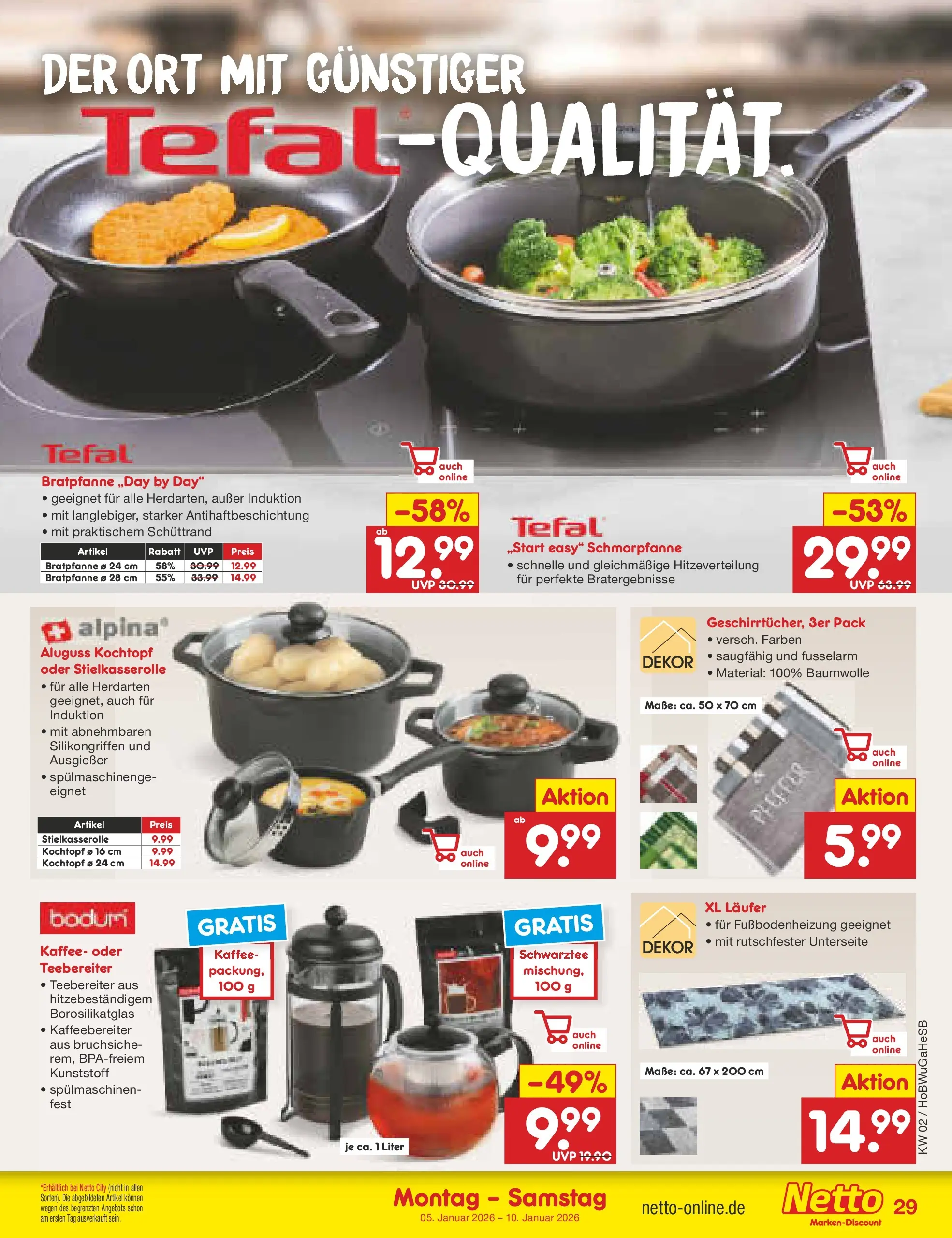 Netto Marken-Discount prospekt Stemwede-Dielingen	 (ab 04.01.2026) » Angebote | Seite: 29 | Produkte: Kaffee, Pfeffer