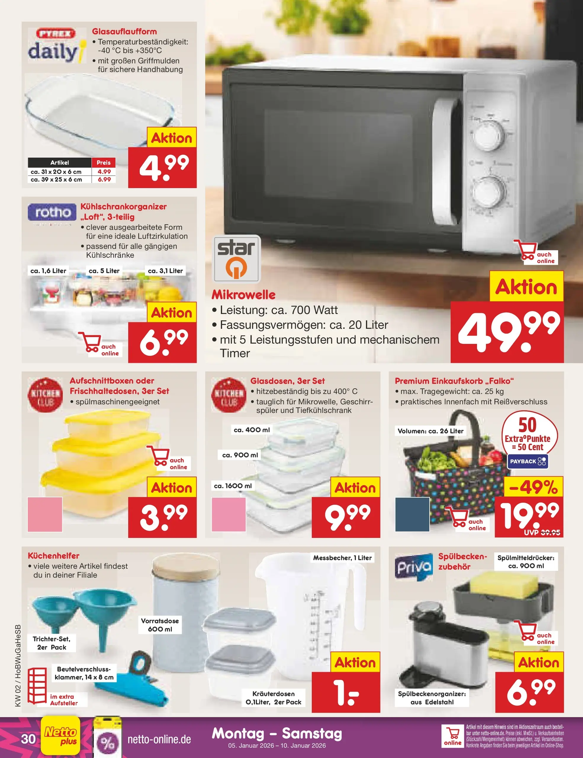 Netto Marken-Discount prospekt Stemwede-Dielingen	 (ab 04.01.2026) » Angebote | Seite: 30 | Produkte: Mikrowelle