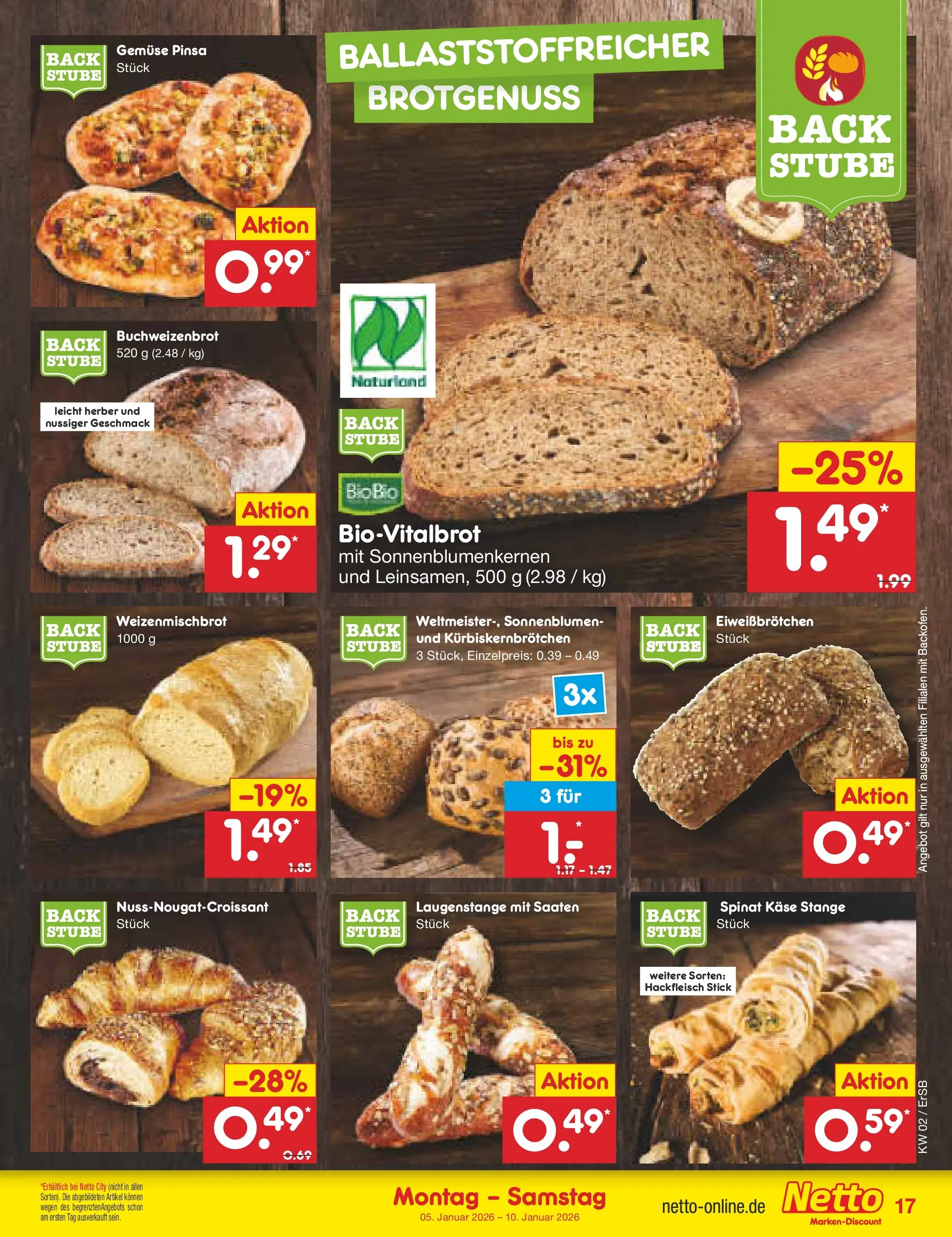 Netto Marken-Discount prospekt Nordhausen	 (ab 04.01.2026) » Angebote | Seite: 21 | Produkte: Käse, Gemüse, Hackfleisch