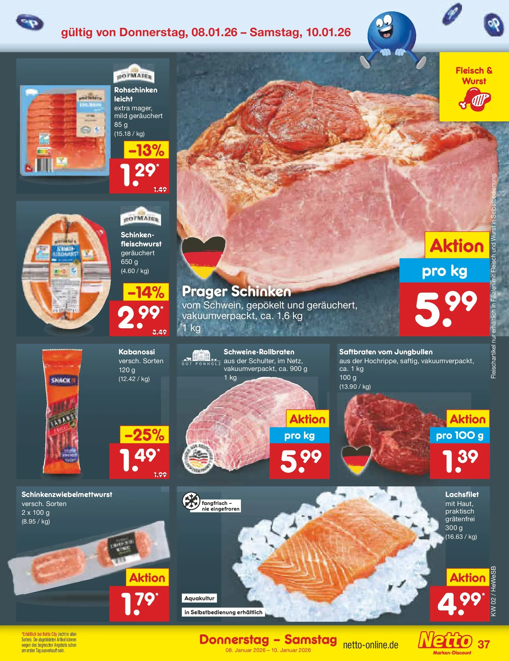 Netto Marken-Discount prospekt Hamburg	 (ab 04.01.2026) » Angebote | Seite: 41 | Produkte: Wurst, Schinken, Fleisch