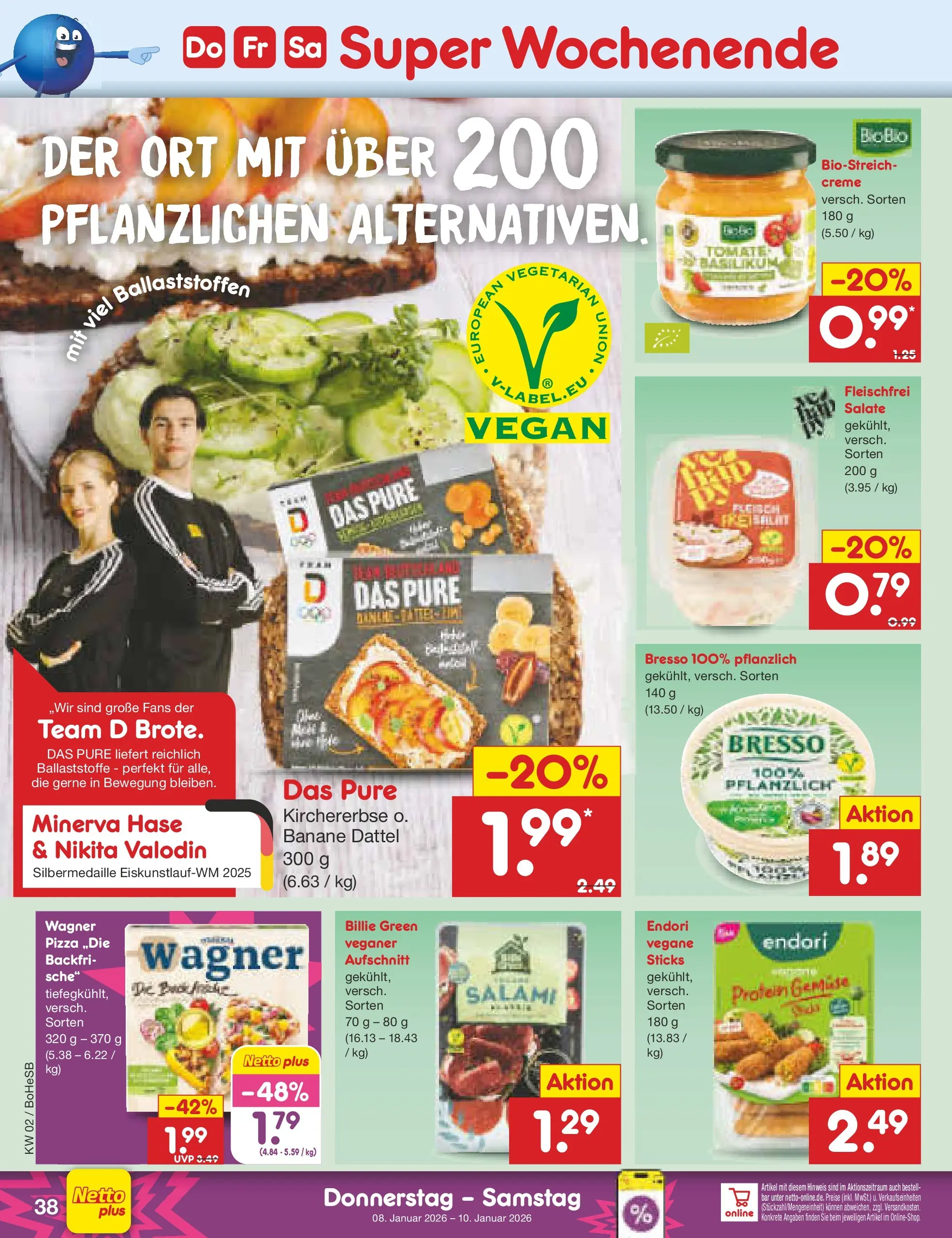 Netto Marken-Discount prospekt Stadtlohn	 (ab 04.01.2026) » Angebote | Seite: 42 | Produkte: Creme, Dattel, Salami, Pizza