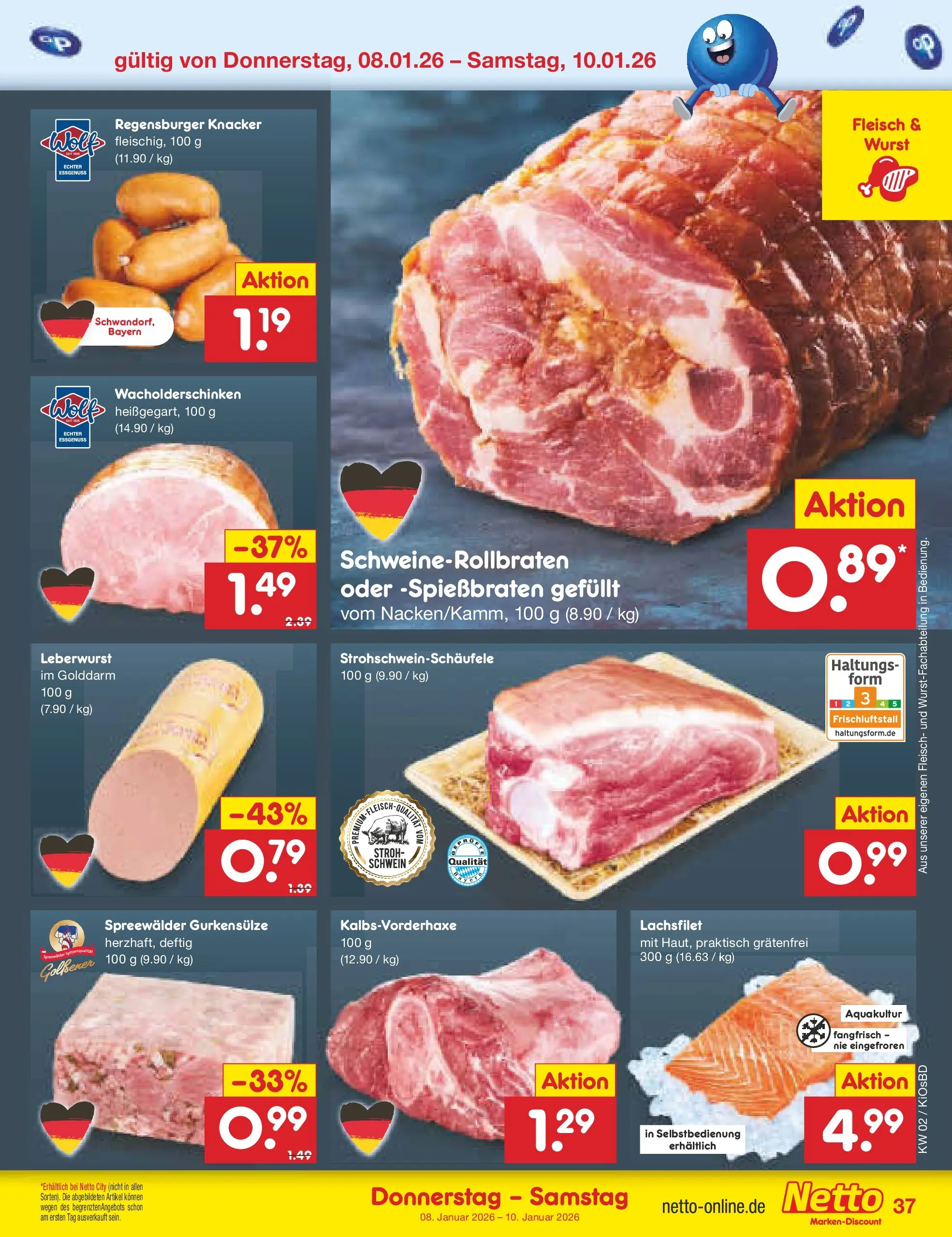Netto Marken-Discount prospekt Mistelbach	 (ab 04.01.2026) » Angebote | Seite: 41 | Produkte: Wurst, Fleisch