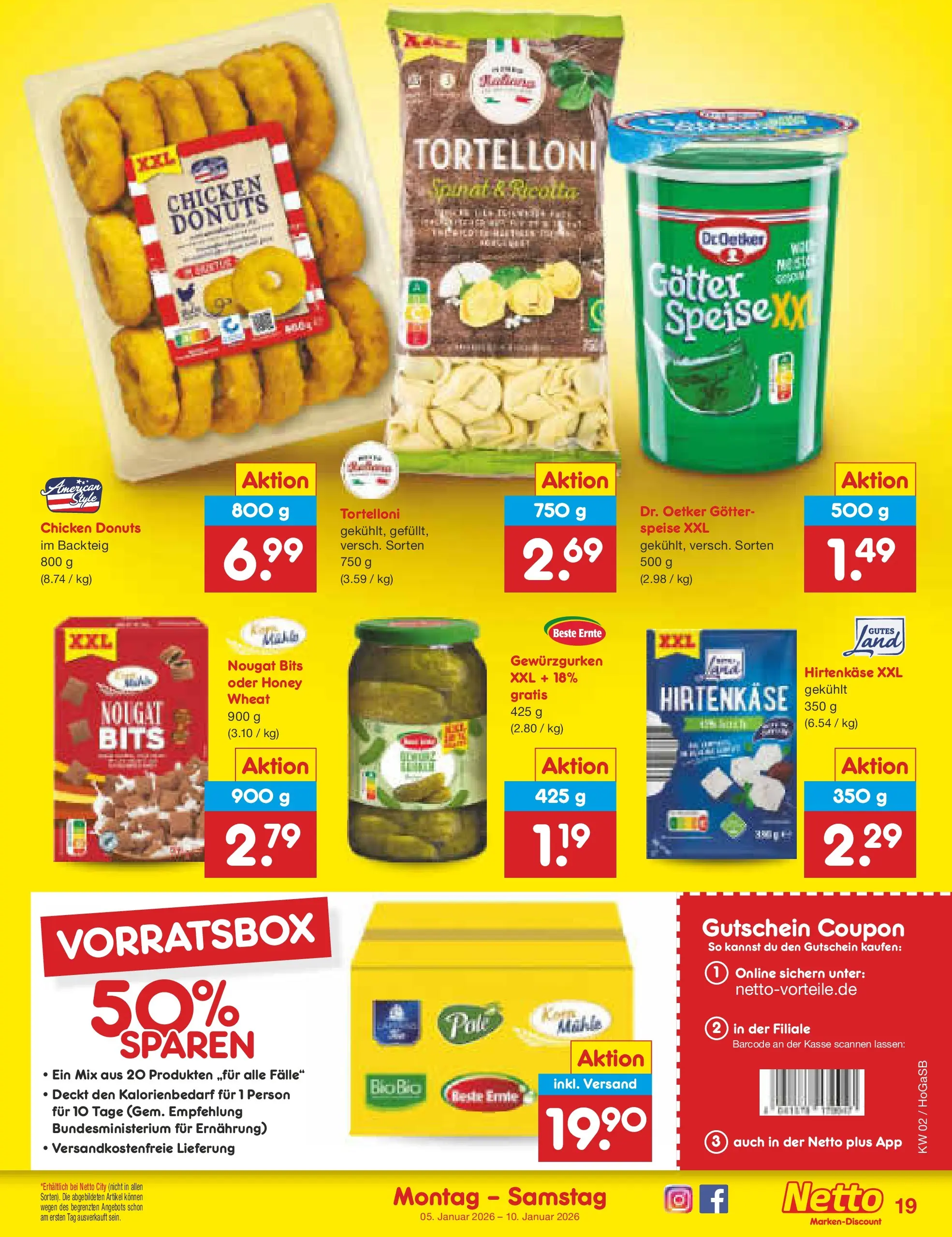 Netto Marken-Discount prospekt Hannover	 (ab 04.01.2026) » Angebote | Seite: 19 | Produkte: Donuts