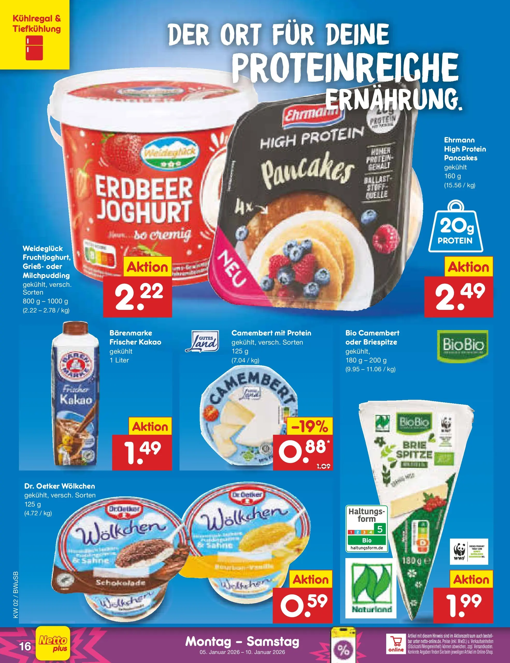 Netto Marken-Discount prospekt Stemwede-Dielingen	 (ab 04.01.2026) » Angebote | Seite: 16 | Produkte: Joghurt, Schokolade