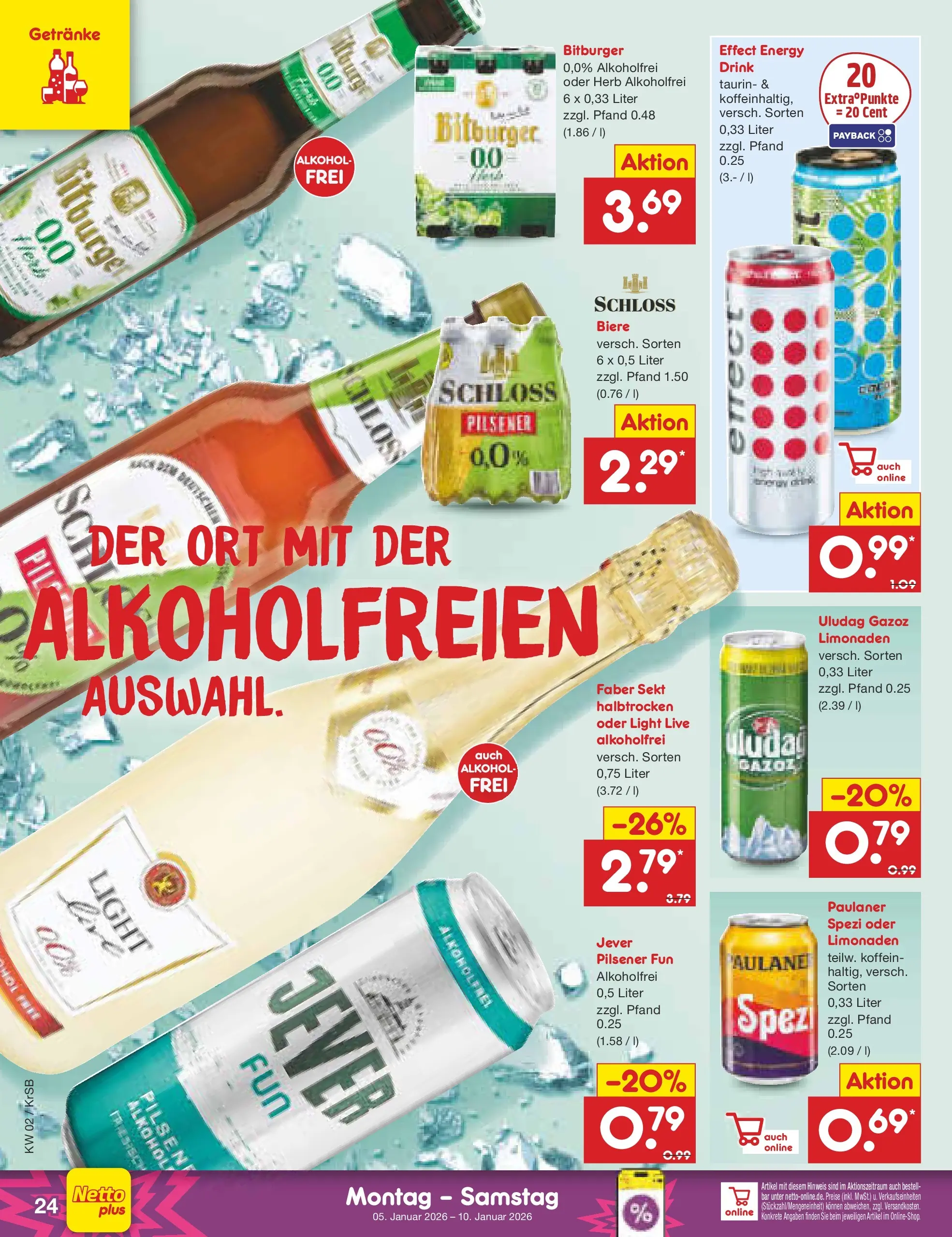Netto Marken-Discount prospekt Jüchen	 (ab 04.01.2026) » Angebote | Seite: 24 | Produkte: Bitburger, Sekt, Jever, Paulaner
