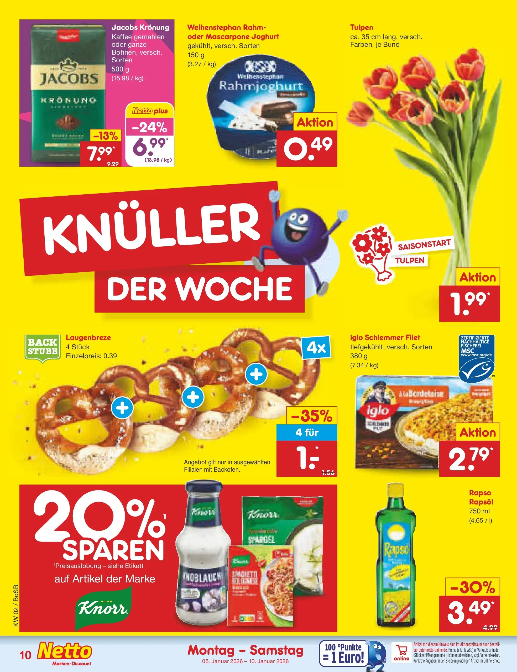 Netto Marken-Discount prospekt Stadtlohn	 (ab 04.01.2026) » Angebote | Seite: 10 | Produkte: Mascarpone, Kaffee, Rapsöl, Rapso rapsol