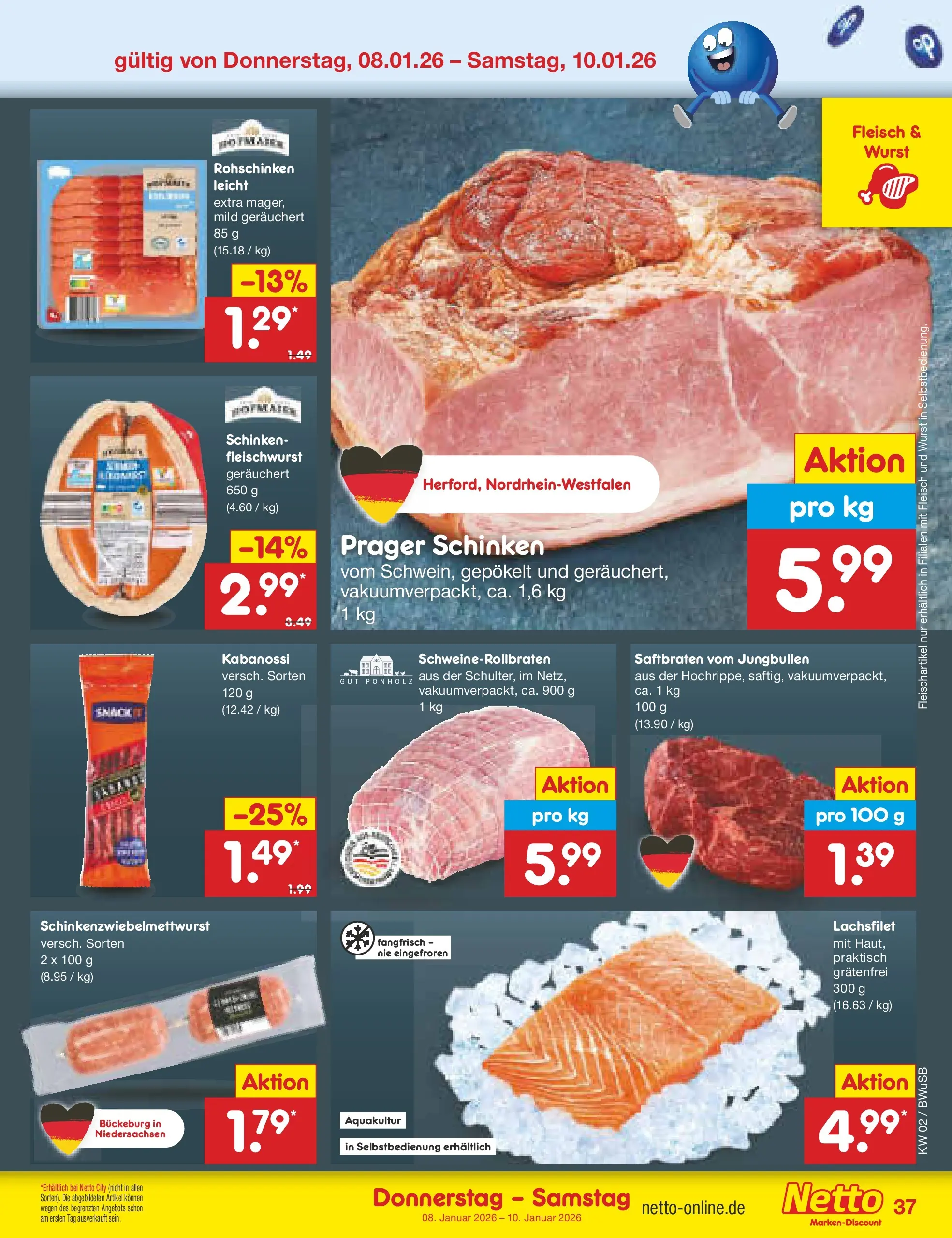 Netto Marken-Discount prospekt Stemwede-Dielingen	 (ab 04.01.2026) » Angebote | Seite: 41 | Produkte: Wurst, Schinken, Fleisch