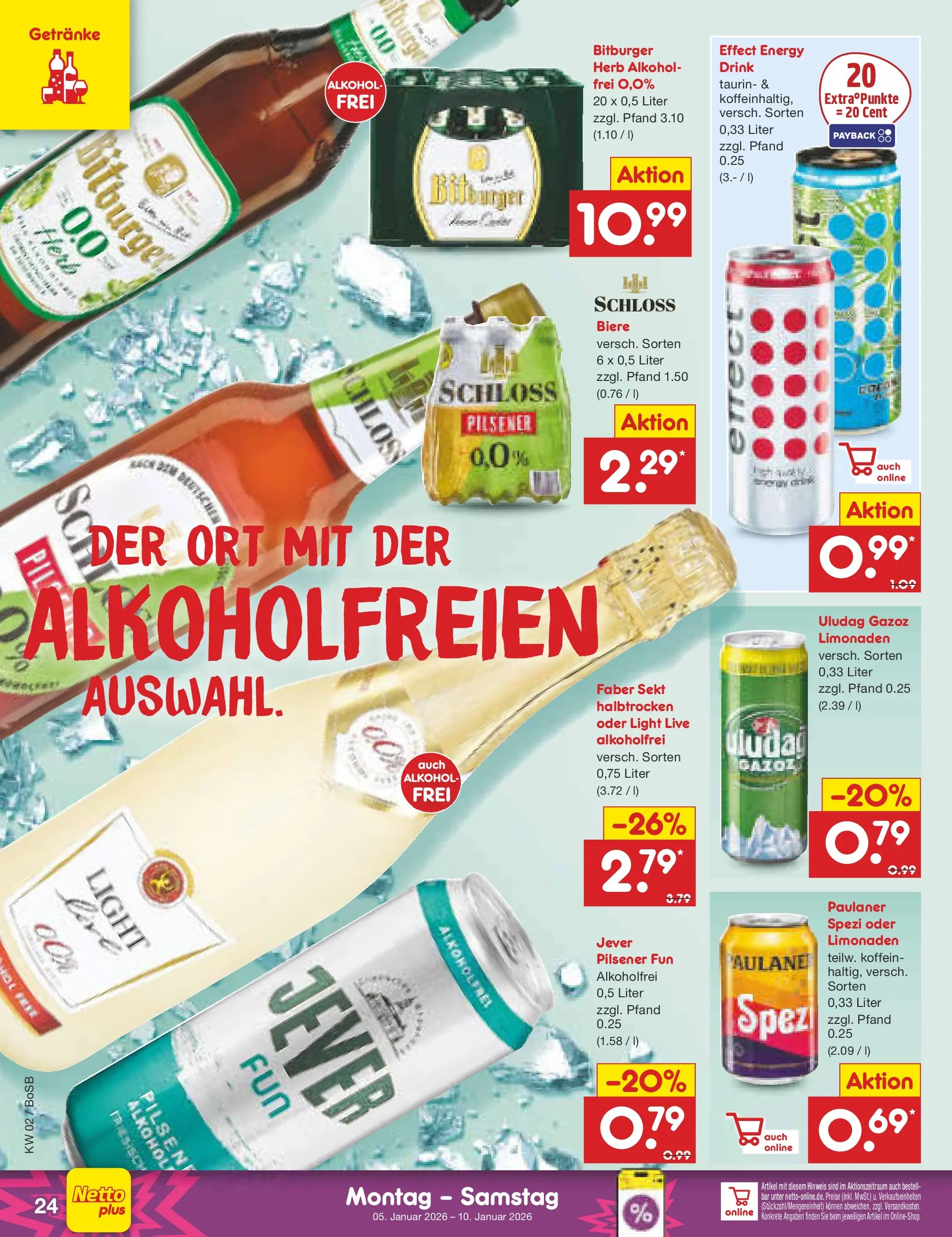 Netto Marken-Discount prospekt Stadtlohn	 (ab 04.01.2026) » Angebote | Seite: 24 | Produkte: Bitburger, Sekt, Jever, Paulaner