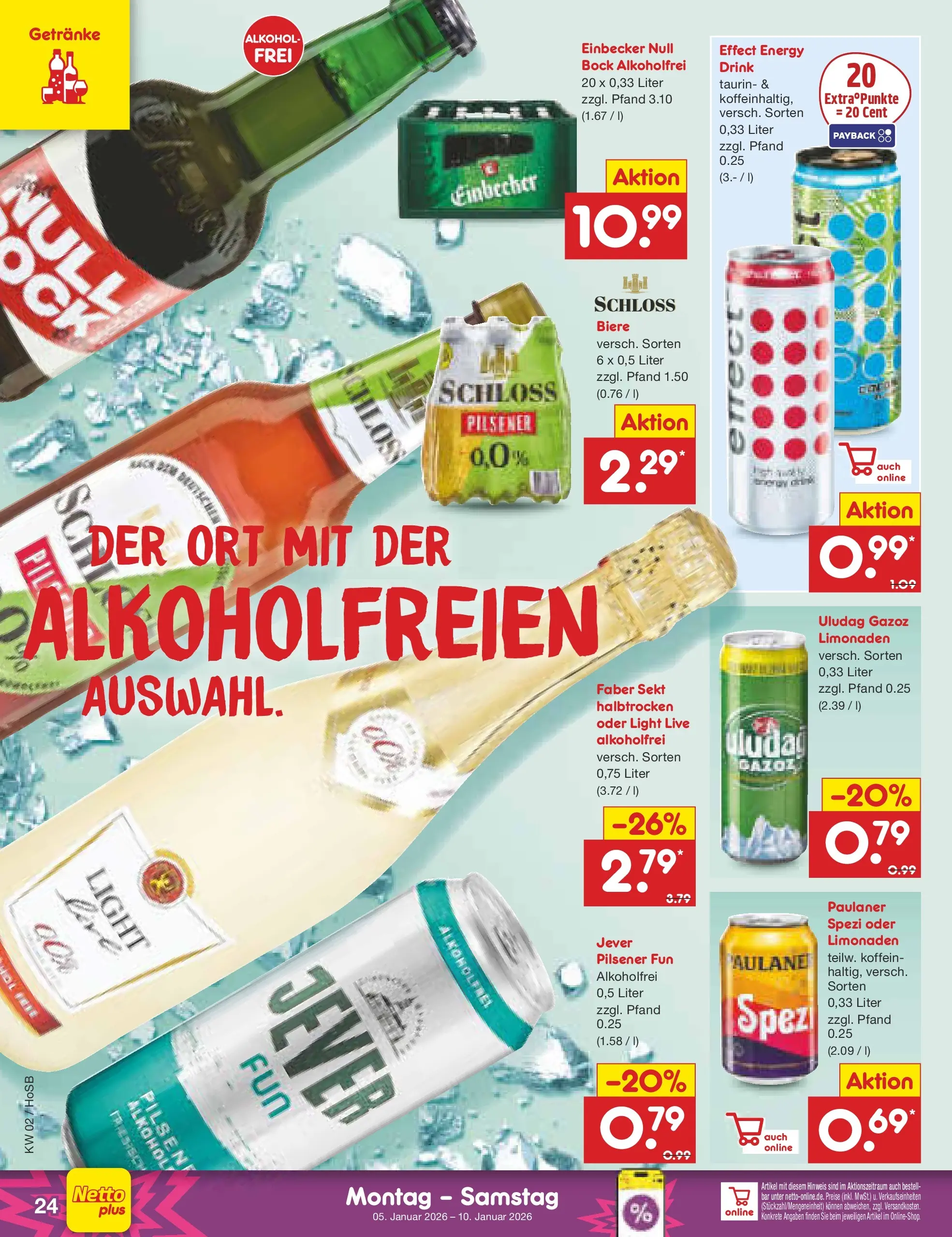Netto Marken-Discount prospekt Hannover	 (ab 04.01.2026) » Angebote | Seite: 24 | Produkte: Energy, Sekt, Jever, Paulaner