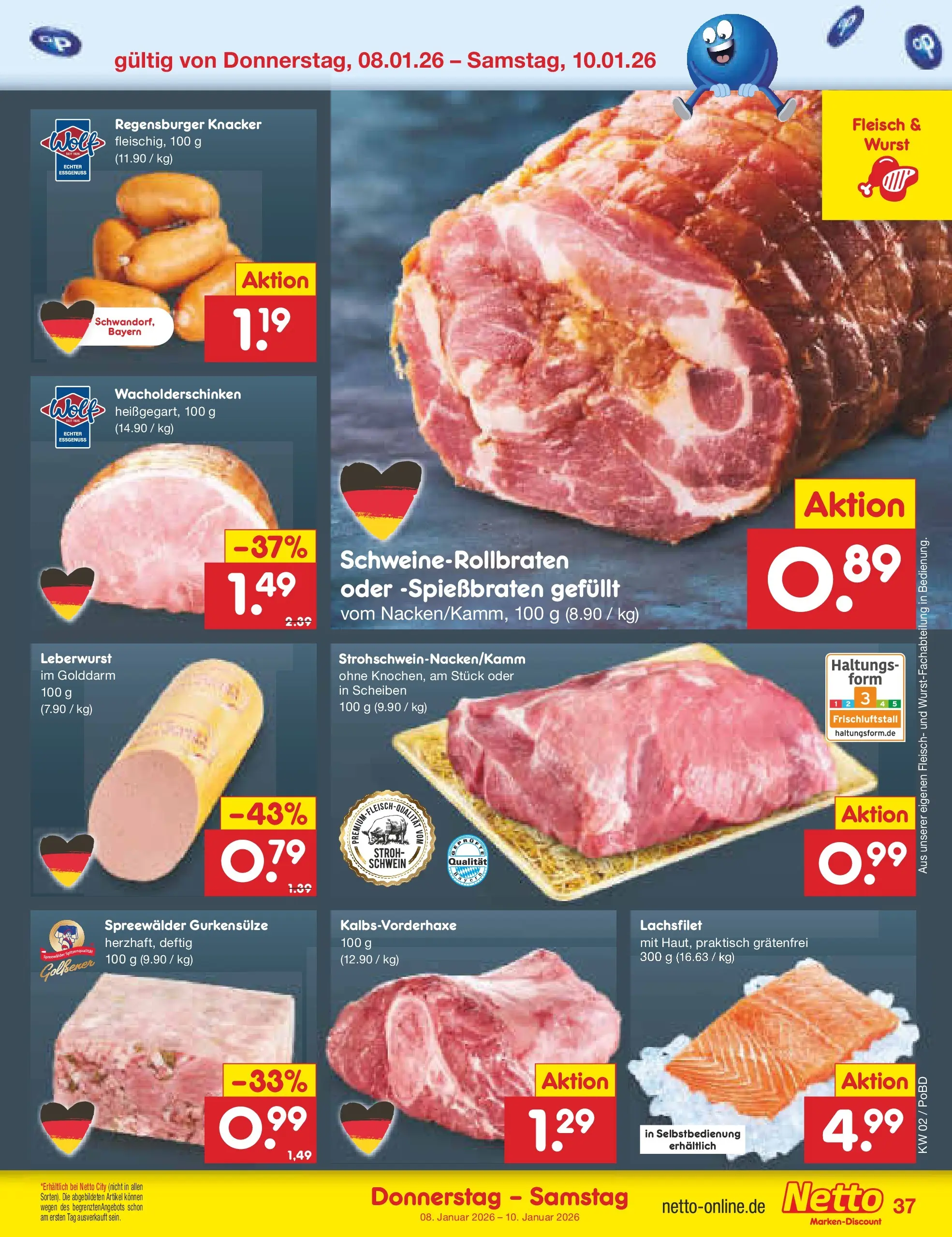 Netto Marken-Discount prospekt Selb	 (ab 04.01.2026) » Angebote | Seite: 41 | Produkte: Wurst, Fleisch
