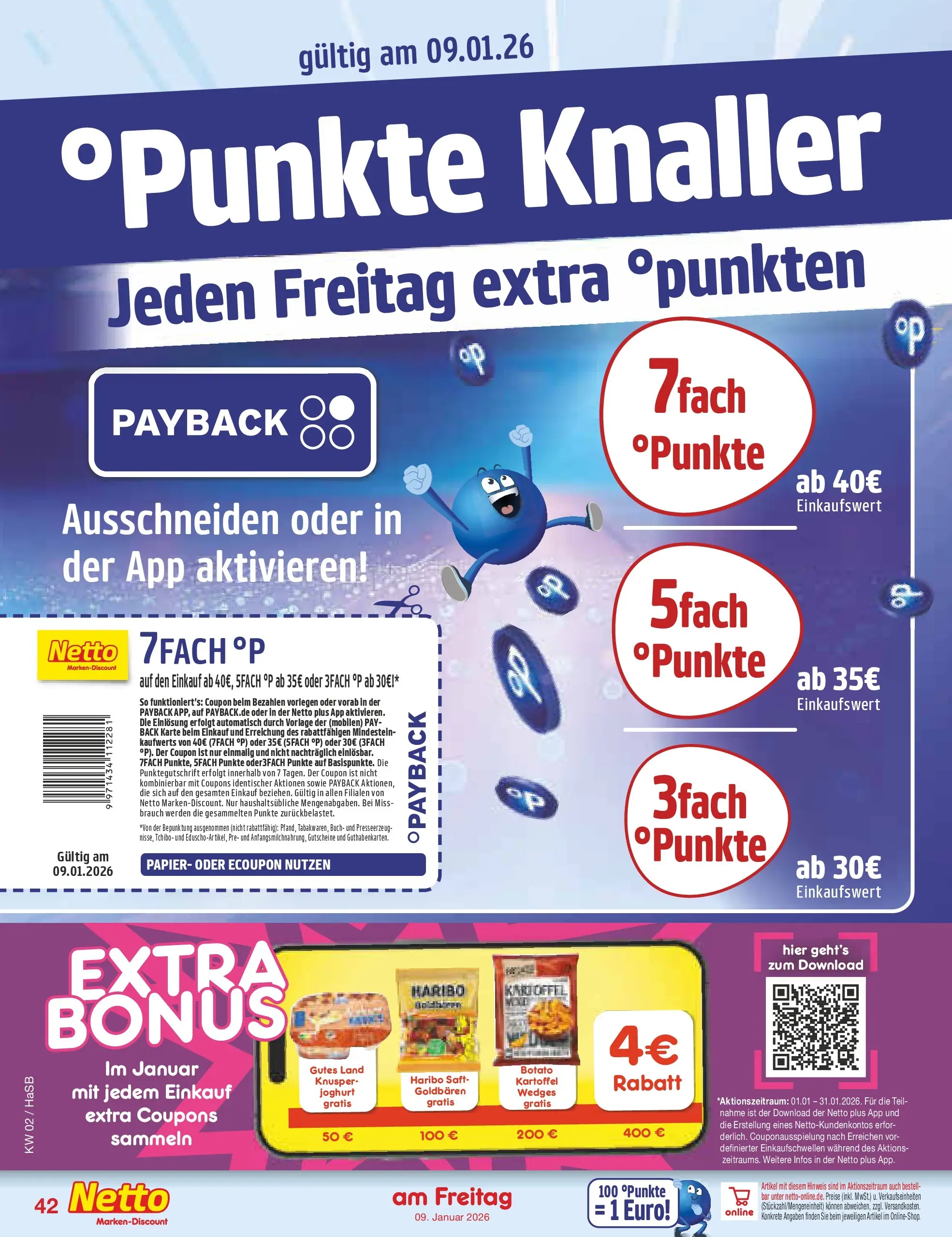 Netto Marken-Discount prospekt Wuppertal	 (ab 04.01.2026) » Angebote | Seite: 46 | Produkte: Haribo, Joghurt, Saft