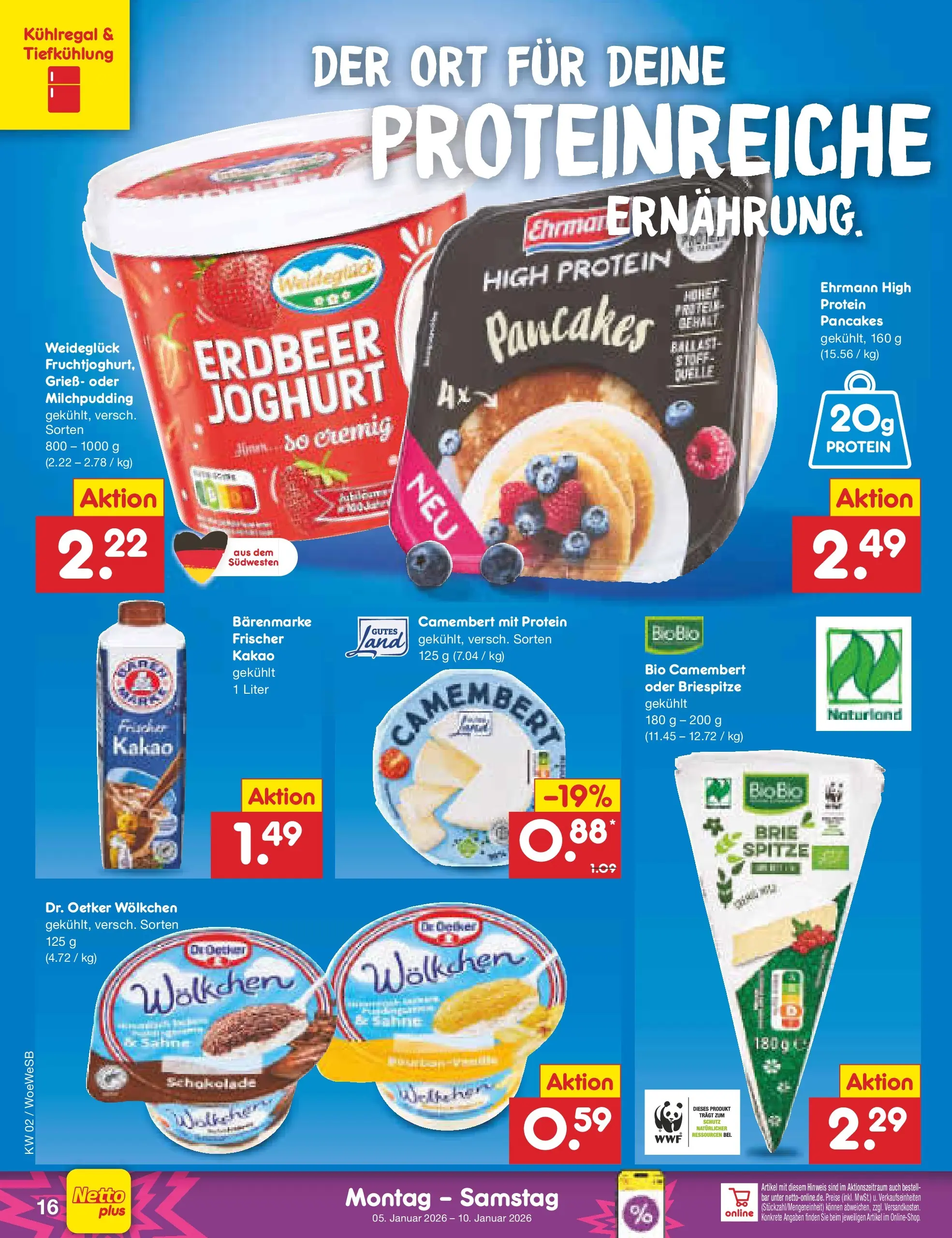 Netto Marken-Discount prospekt Katzweiler	 (ab 04.01.2026) » Angebote | Seite: 16 | Produkte: Joghurt, Schokolade