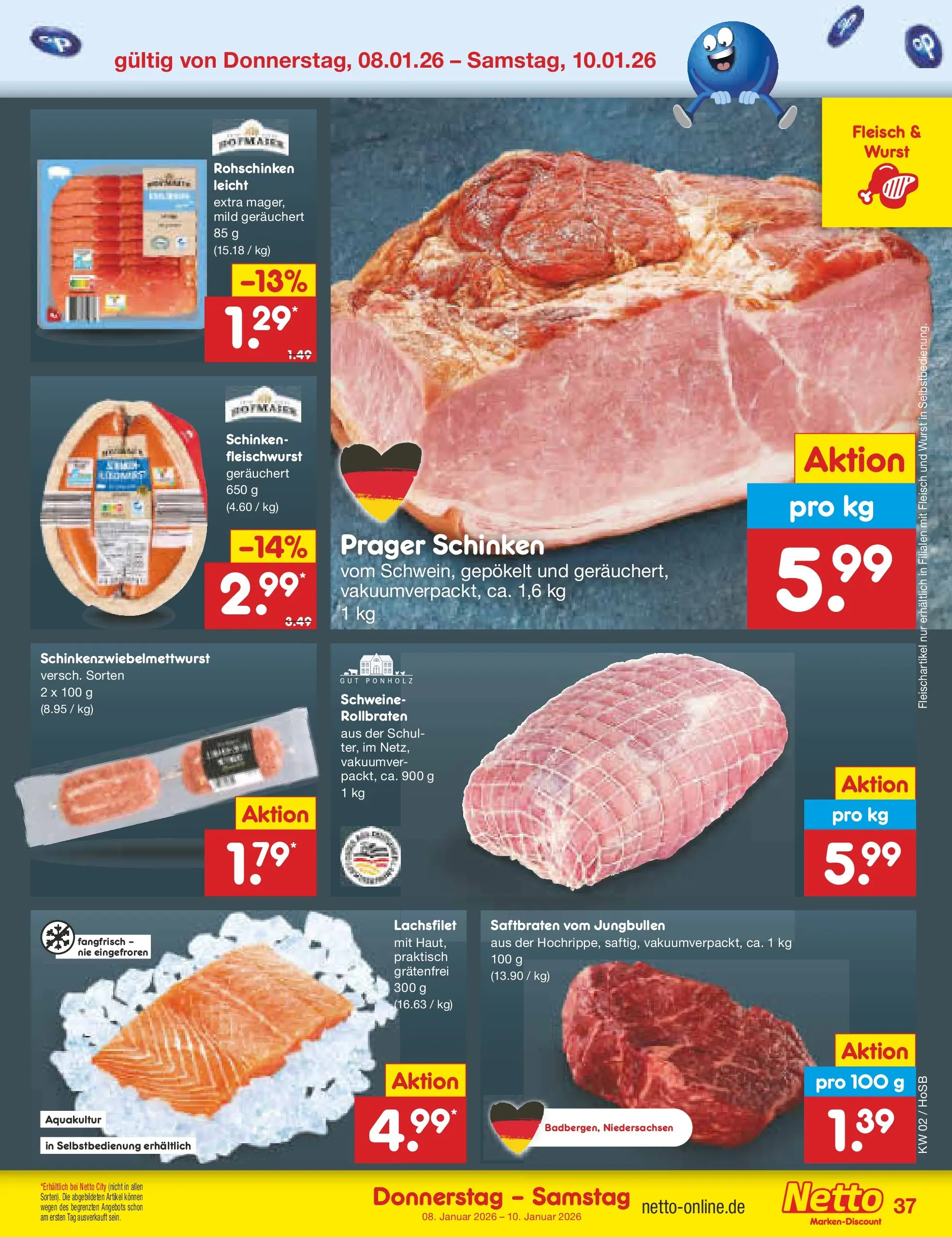 Netto Marken-Discount prospekt Hannover	 (ab 04.01.2026) » Angebote | Seite: 41 | Produkte: Wurst, Schinken, Fleisch
