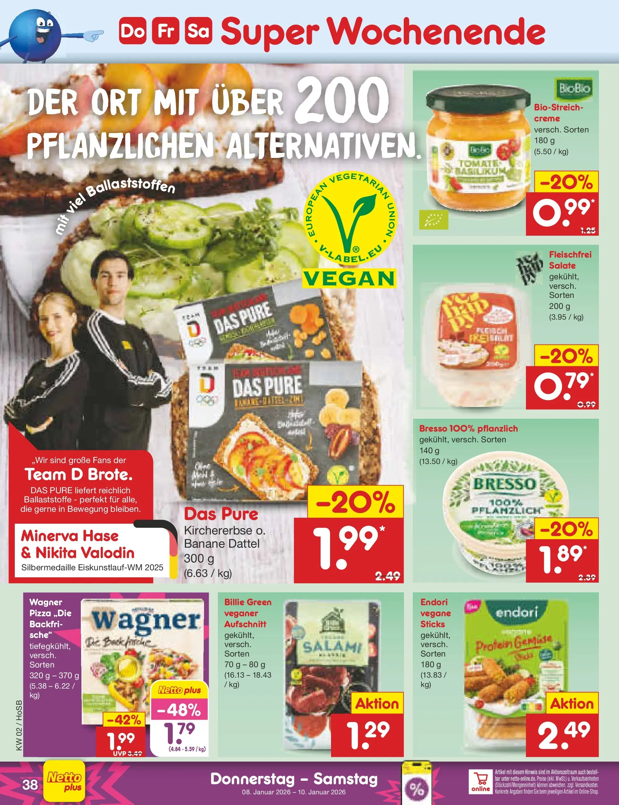 Netto Marken-Discount prospekt Hannover	 (ab 04.01.2026) » Angebote | Seite: 42 | Produkte: Bresso, Creme, Salami, Pizza