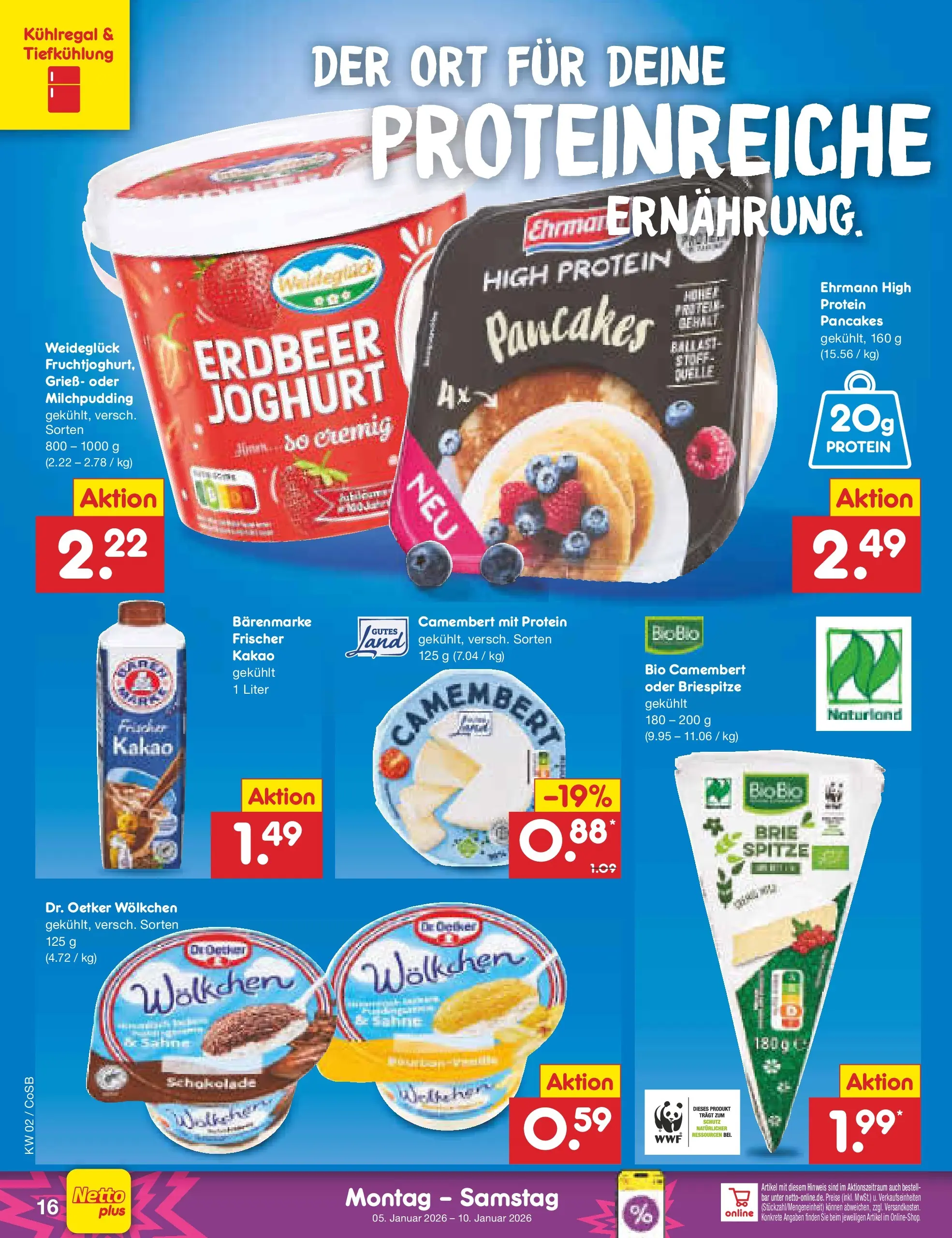 Netto Marken-Discount prospekt Bitterfeld-Wolfen	 (ab 04.01.2026) » Angebote | Seite: 16 | Produkte: Joghurt, Schokolade