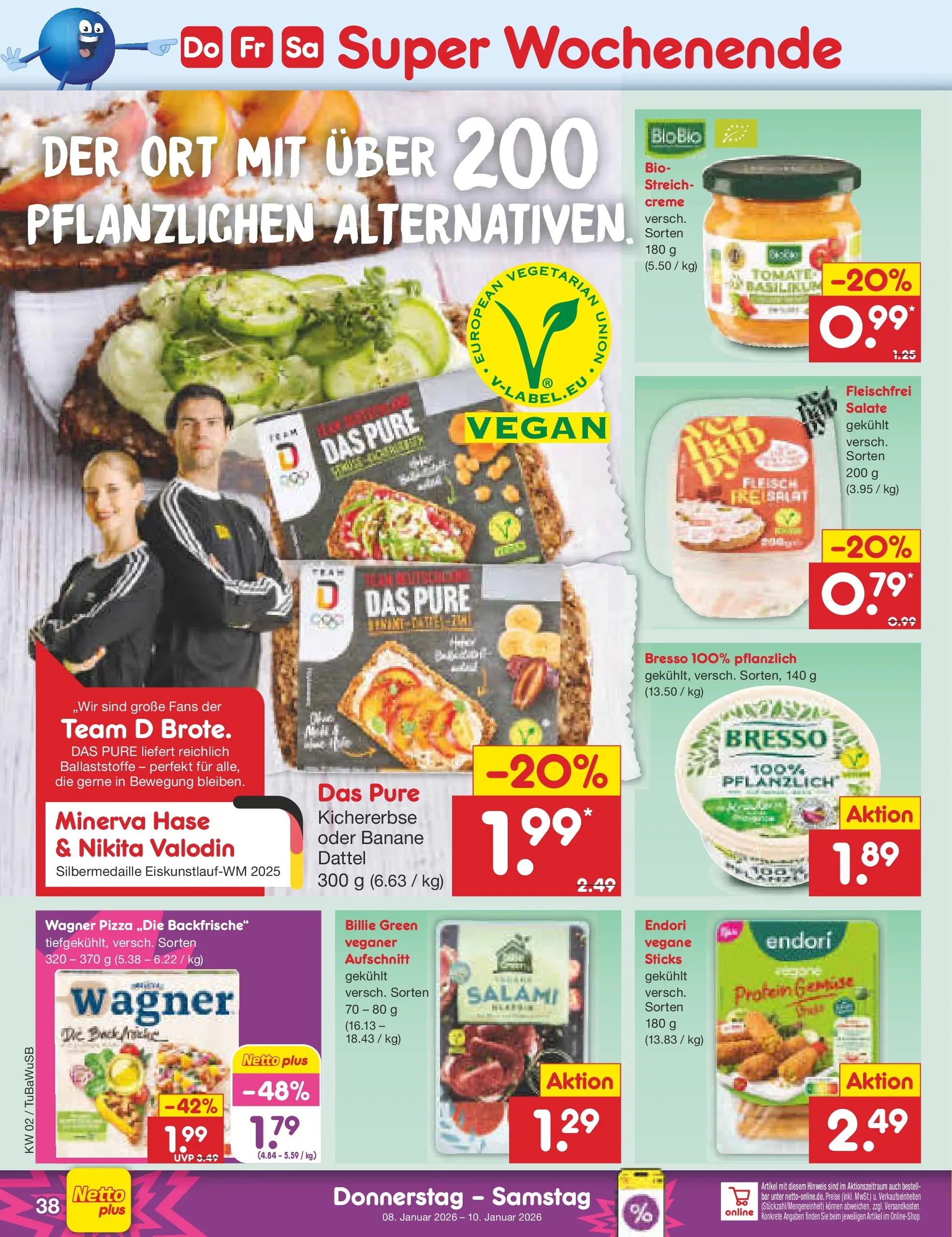 Netto Marken-Discount prospekt Lahr-Langenwinkel	 (ab 04.01.2026) » Angebote | Seite: 42 | Produkte: Bresso, Dattel, Salami, Pizza