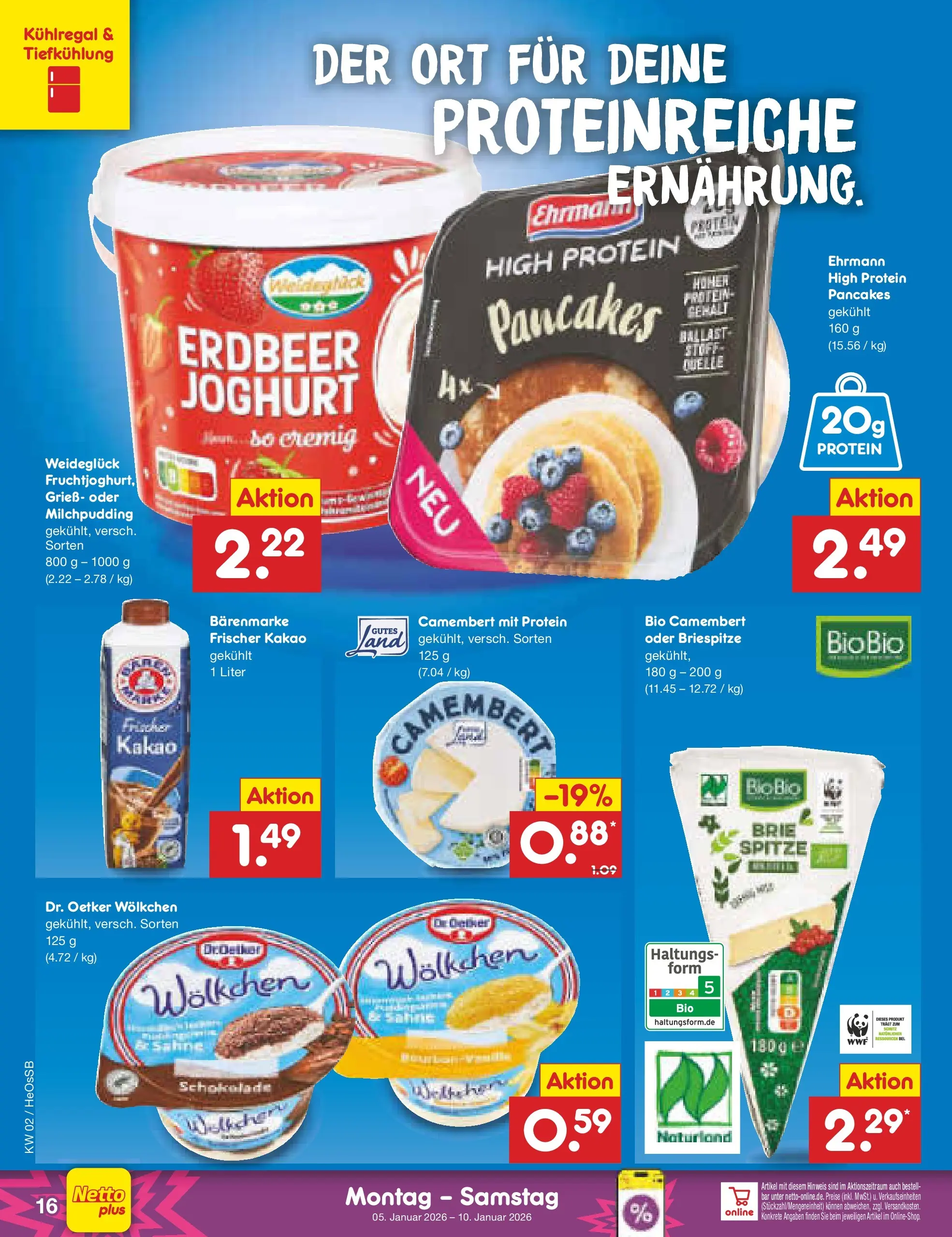 Netto Marken-Discount prospekt Kröpelin	 (ab 04.01.2026) » Angebote | Seite: 16 | Produkte: Joghurt, Schokolade