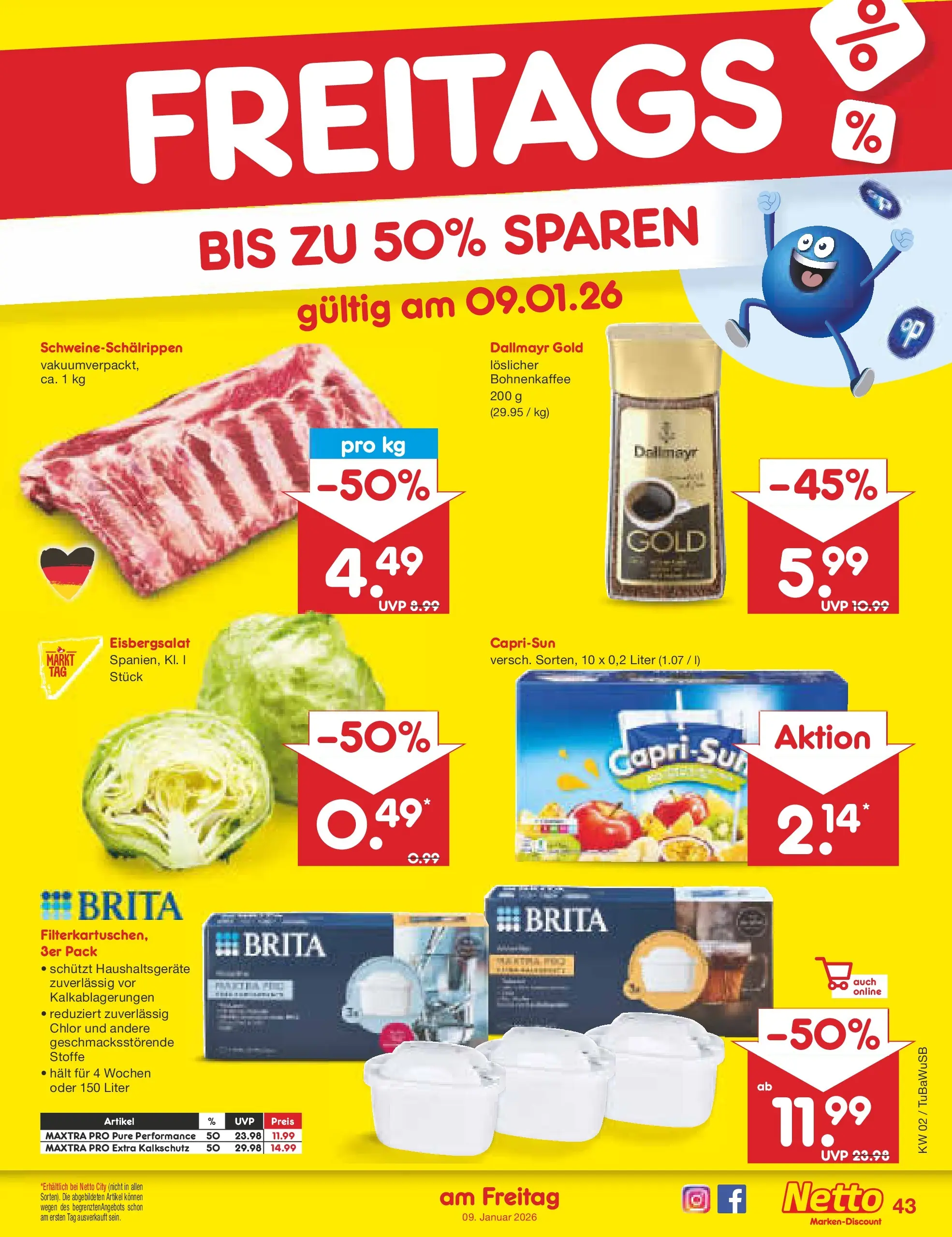 Netto Marken-Discount prospekt Lahr-Langenwinkel	 (ab 04.01.2026) » Angebote | Seite: 47 | Produkte: Capri sun, Eisbergsalat, Dallmayr