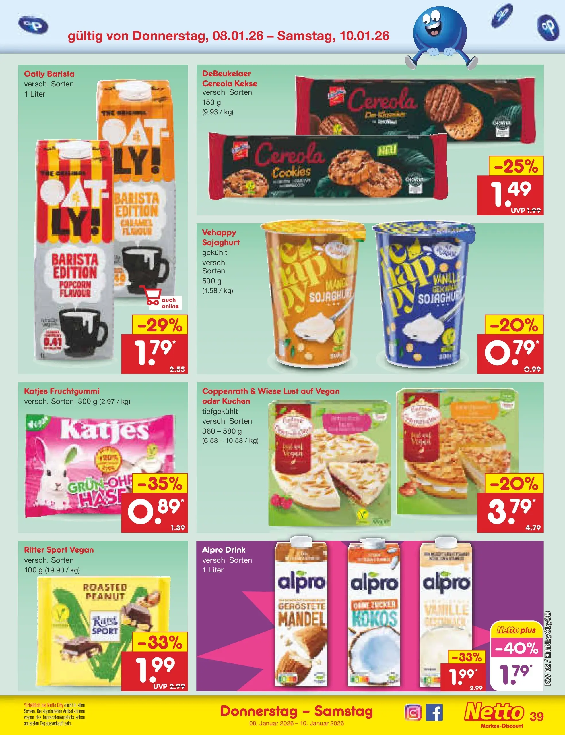 Netto Marken-Discount prospekt Metten	 (ab 04.01.2026) » Angebote | Seite: 43 | Produkte: Ritter sport, Katjes, Kuchen, Kekse