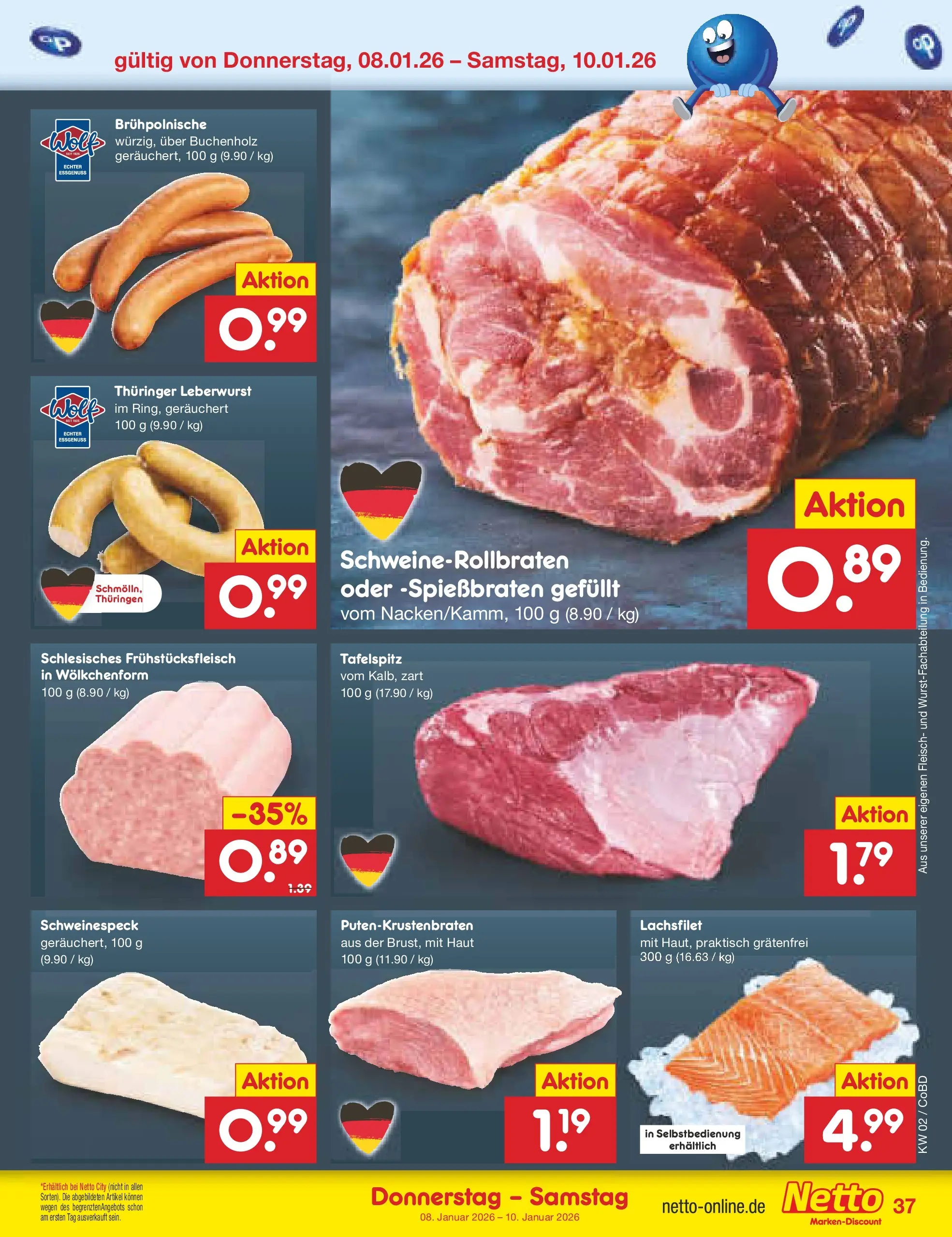Netto Marken-Discount prospekt Delitzsch	 (ab 04.01.2026) » Angebote | Seite: 41 | Produkte: Tafelspitz, Fleisch