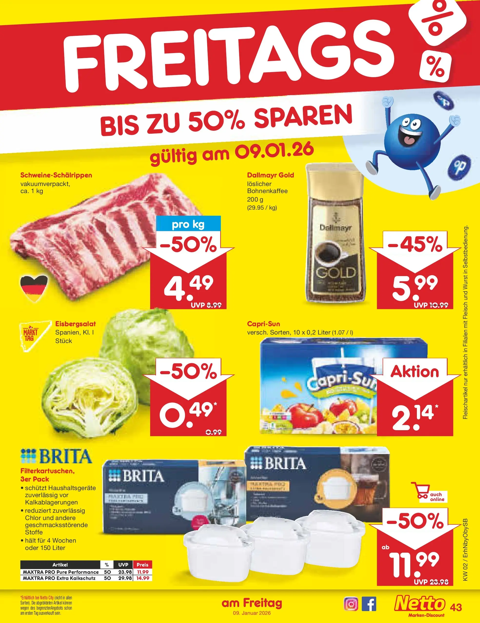 Netto Marken-Discount prospekt Metten	 (ab 04.01.2026) » Angebote | Seite: 47 | Produkte: Capri sun, Dallmayr, Wurst, Fleisch