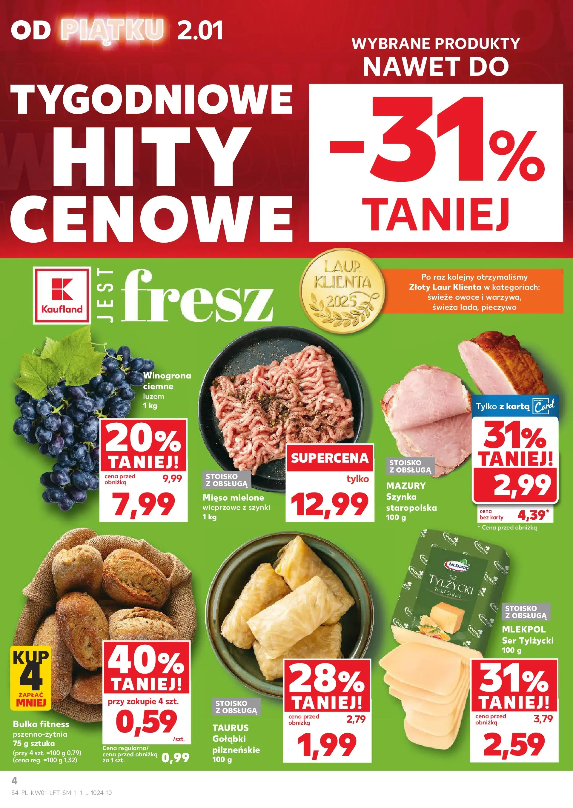 Kaufland - Kaufland Food ważne do 07.01 od 01.01.2026 - od jutra PDF | Strona: 4