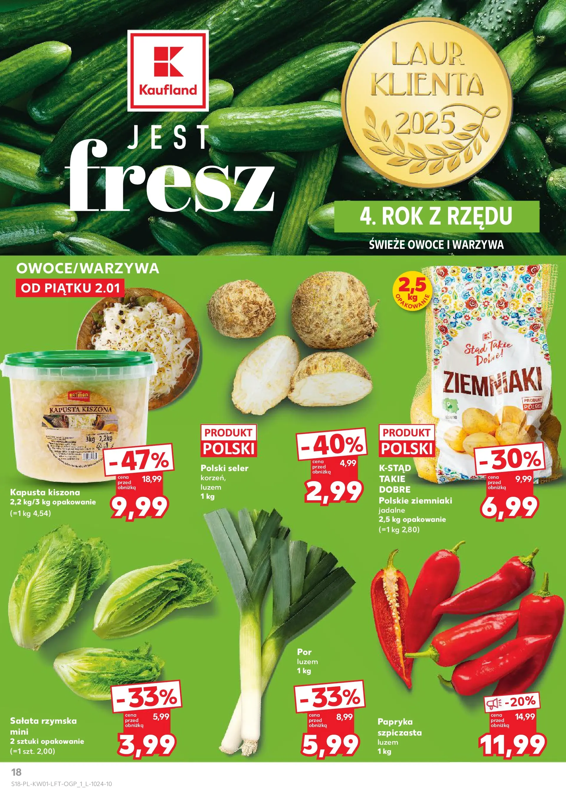 Kaufland - Kaufland Food ważne do 07.01 od 01.01.2026 - od jutra PDF | Strona: 18