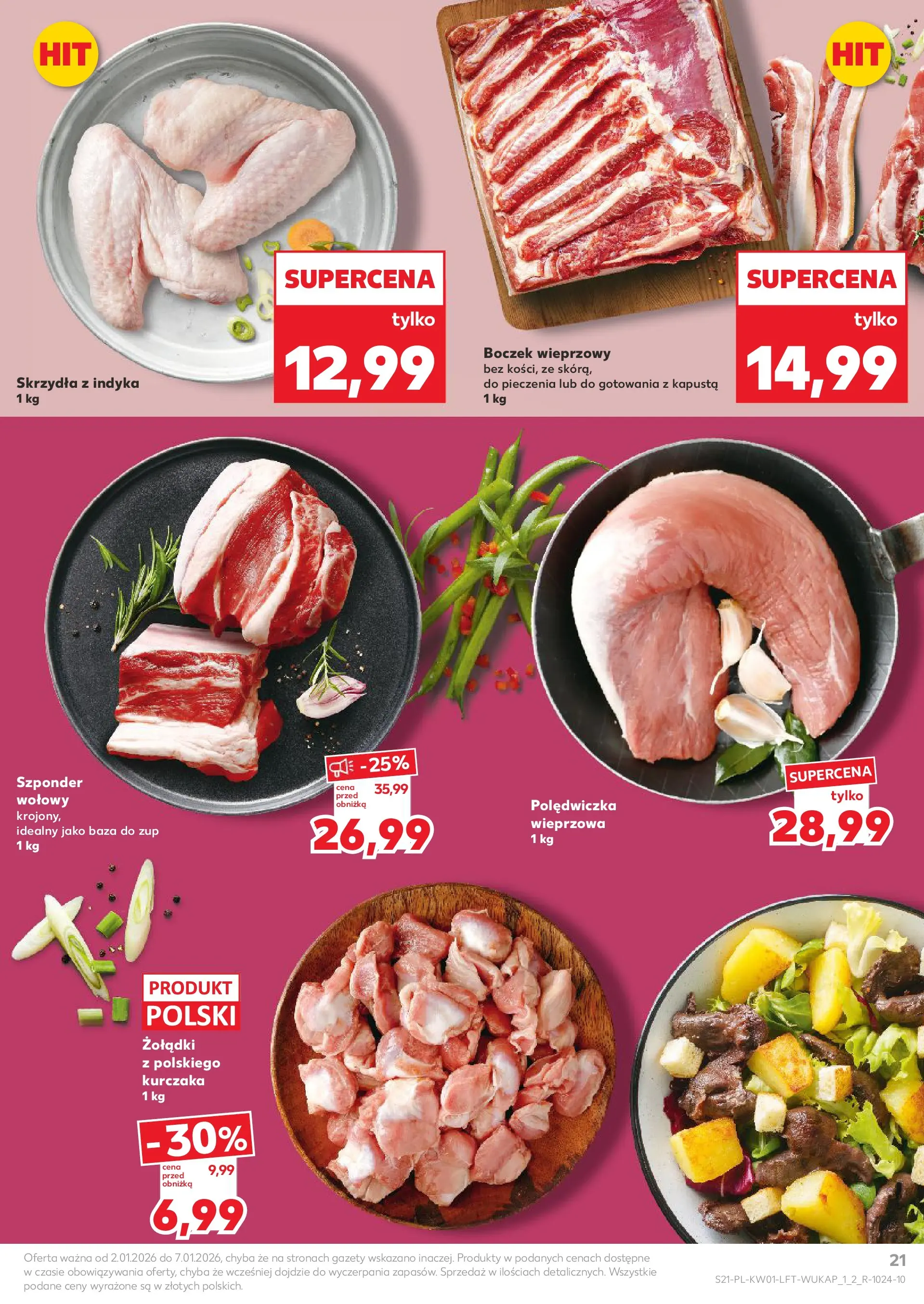 Kaufland - Kaufland Food ważne do 07.01 od 01.01.2026 - od jutra PDF | Strona: 21