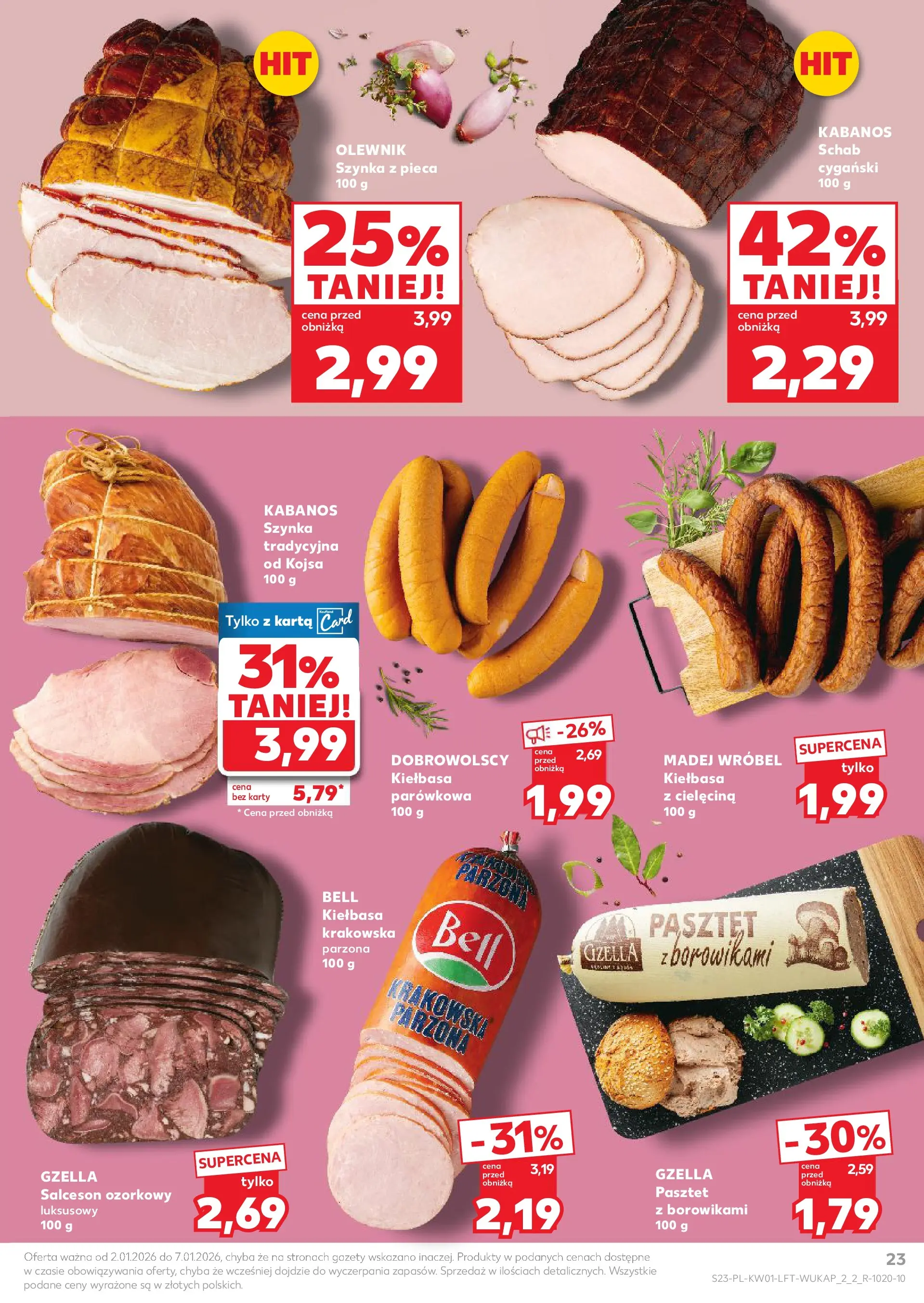 Kaufland - Kaufland Food ważne do 07.01 od 01.01.2026 - od jutra PDF | Strona: 23