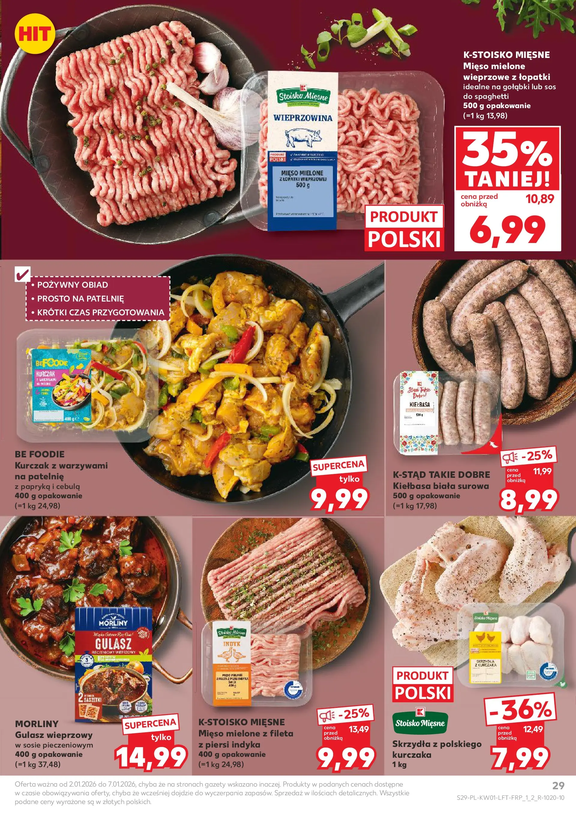 Kaufland - Kaufland Food ważne do 07.01 od 01.01.2026 - od jutra PDF | Strona: 29