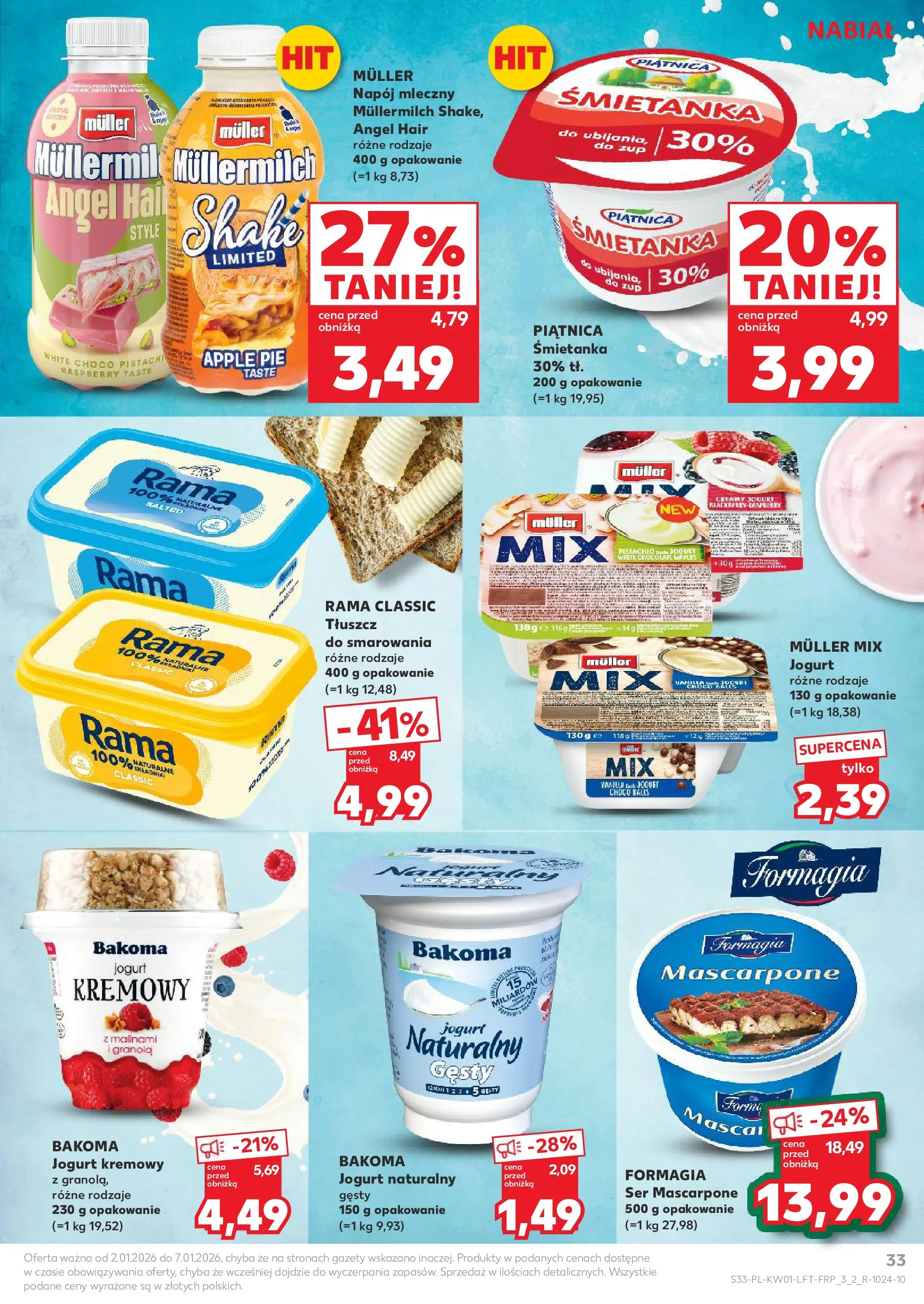 Kaufland - Kaufland Food ważne do 07.01 od 01.01.2026 - od jutra PDF | Strona: 33