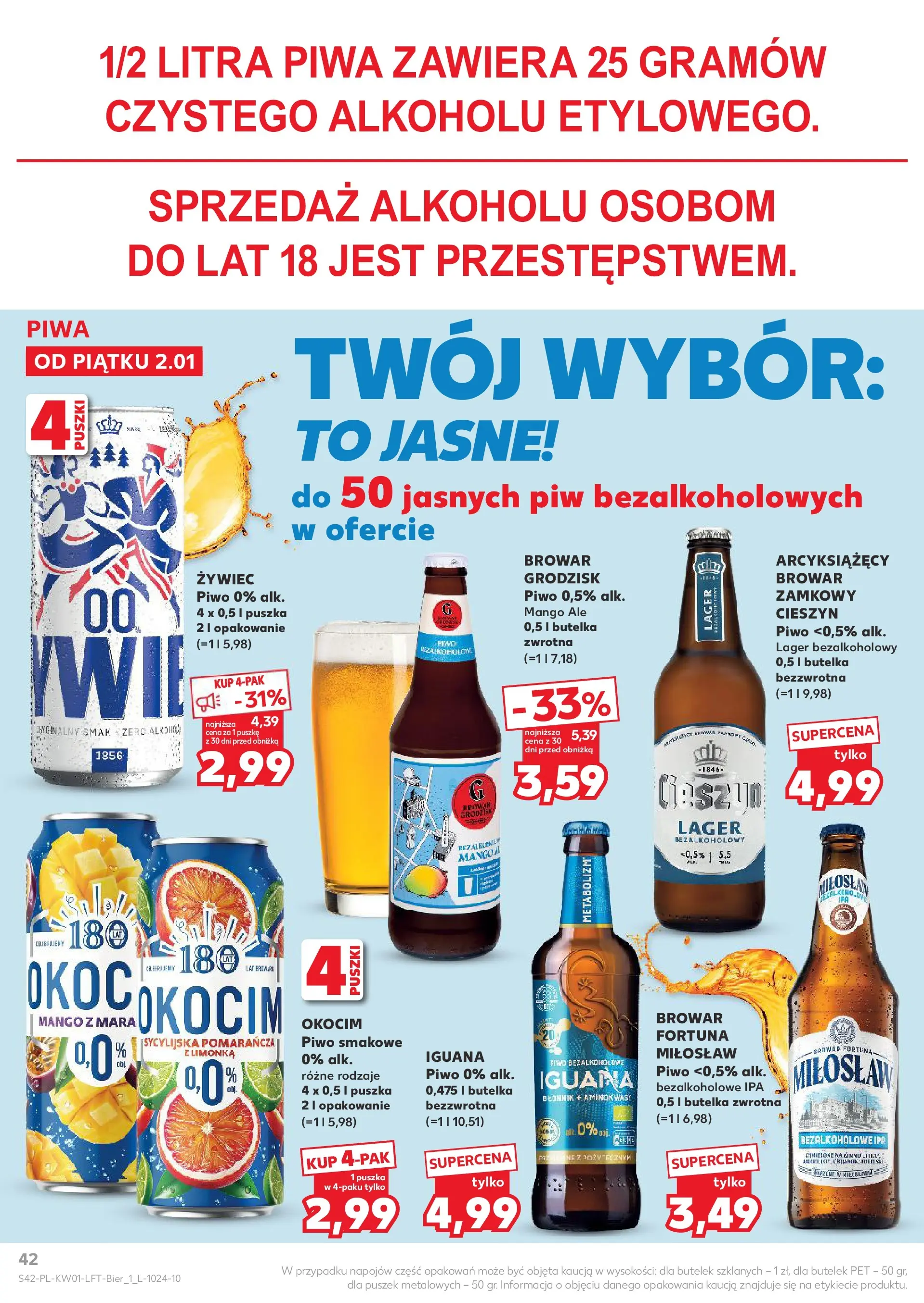 Kaufland - Kaufland Food ważne do 07.01 od 01.01.2026 - od jutra PDF | Strona: 42
