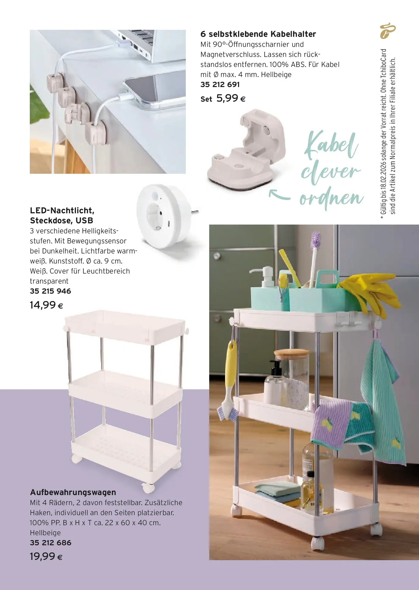 Tchibo Eduscho Tchibo Magazin von 14.01.2026 - Aktuelle Angebote | Seite: 15 | Produkte: Kabel, USB