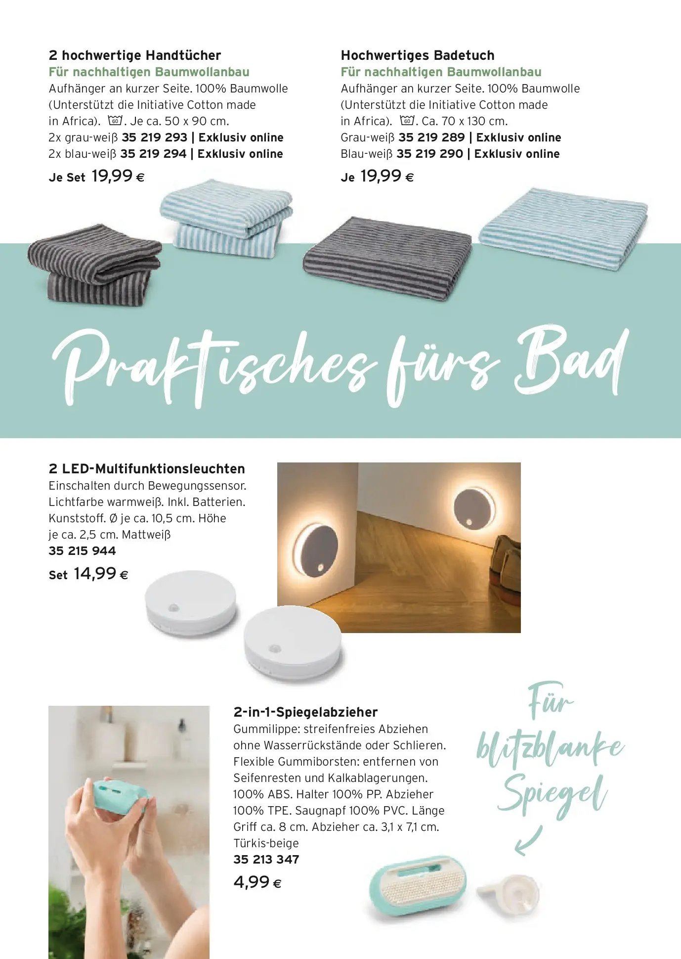 Tchibo Eduscho Tchibo Magazin von 14.01.2026 - Aktuelle Angebote | Seite: 26 | Produkte: Bad, Spiegel