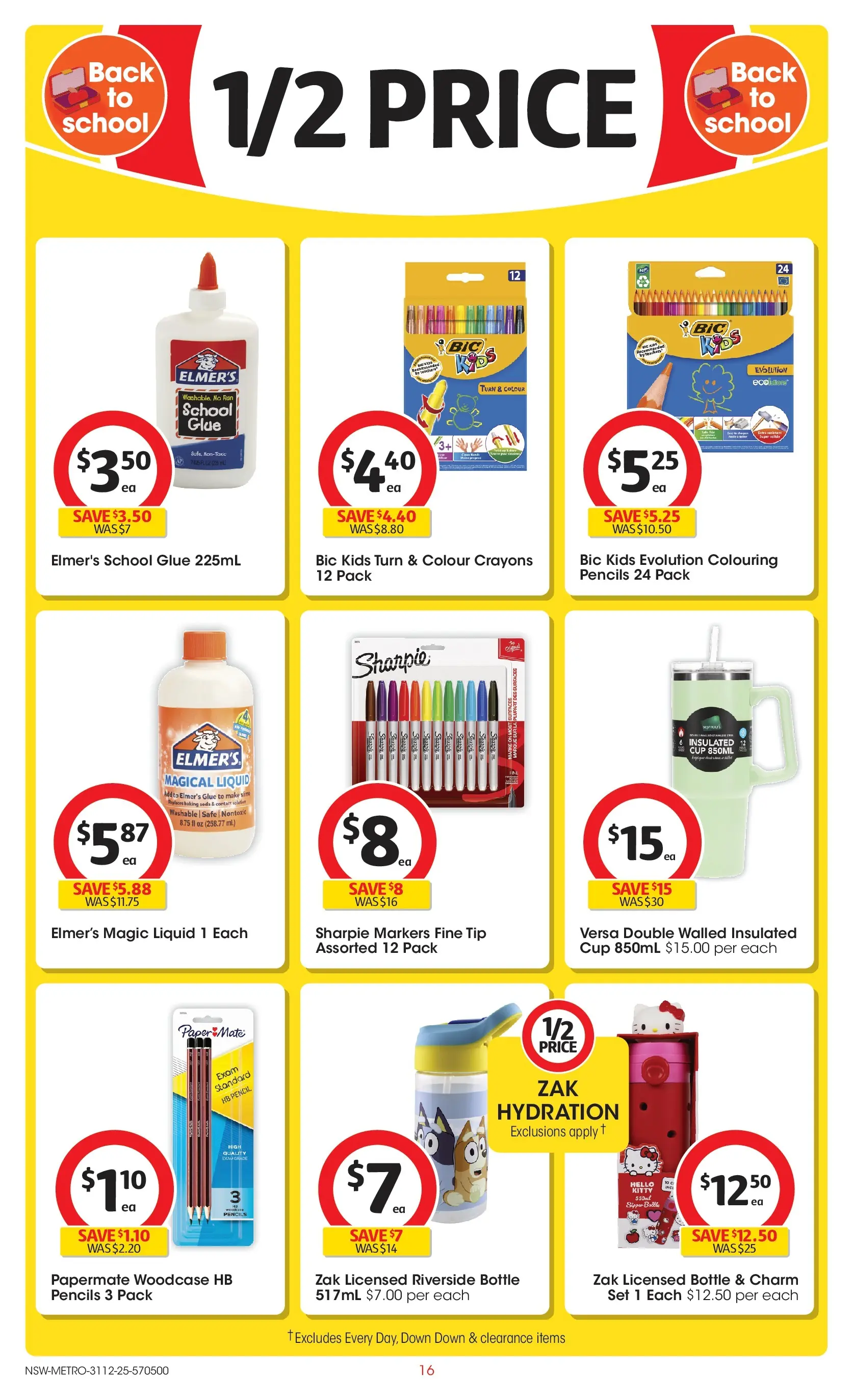 ﻿Coles catalogue valid from 30/12/2025 > Online Australia | Page: 16 | Products: Baking soda, Glue, Safe, Pencil