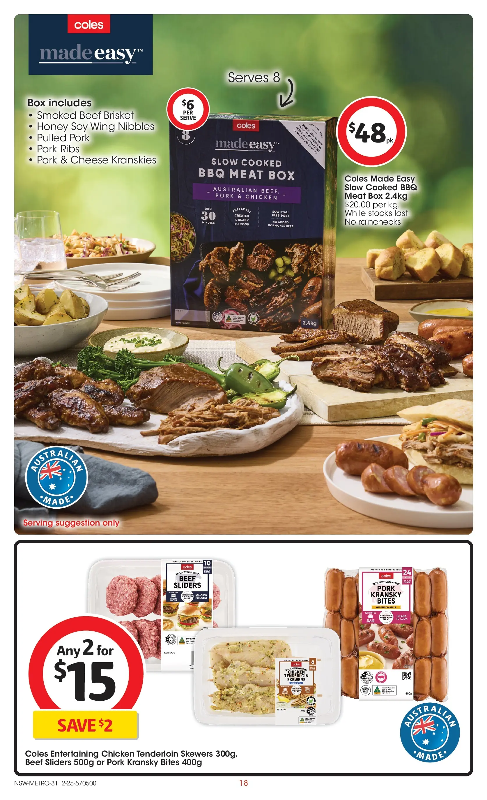 ﻿Coles catalogue valid from 30/12/2025 > Online Australia | Page: 18 | Products: Box, Pork, Beef, Meat