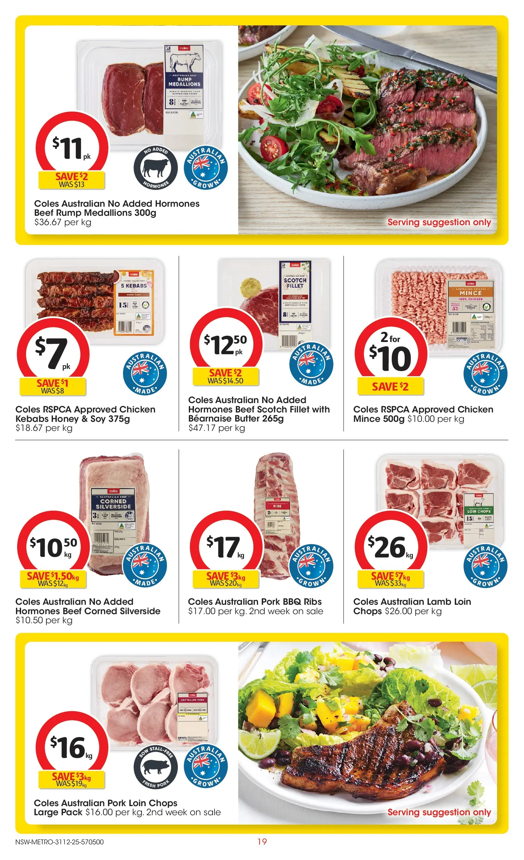 ﻿Coles catalogue valid from 30/12/2025 > Online Australia | Page: 19 | Products: Butter, Chicken, Pork, Lamb