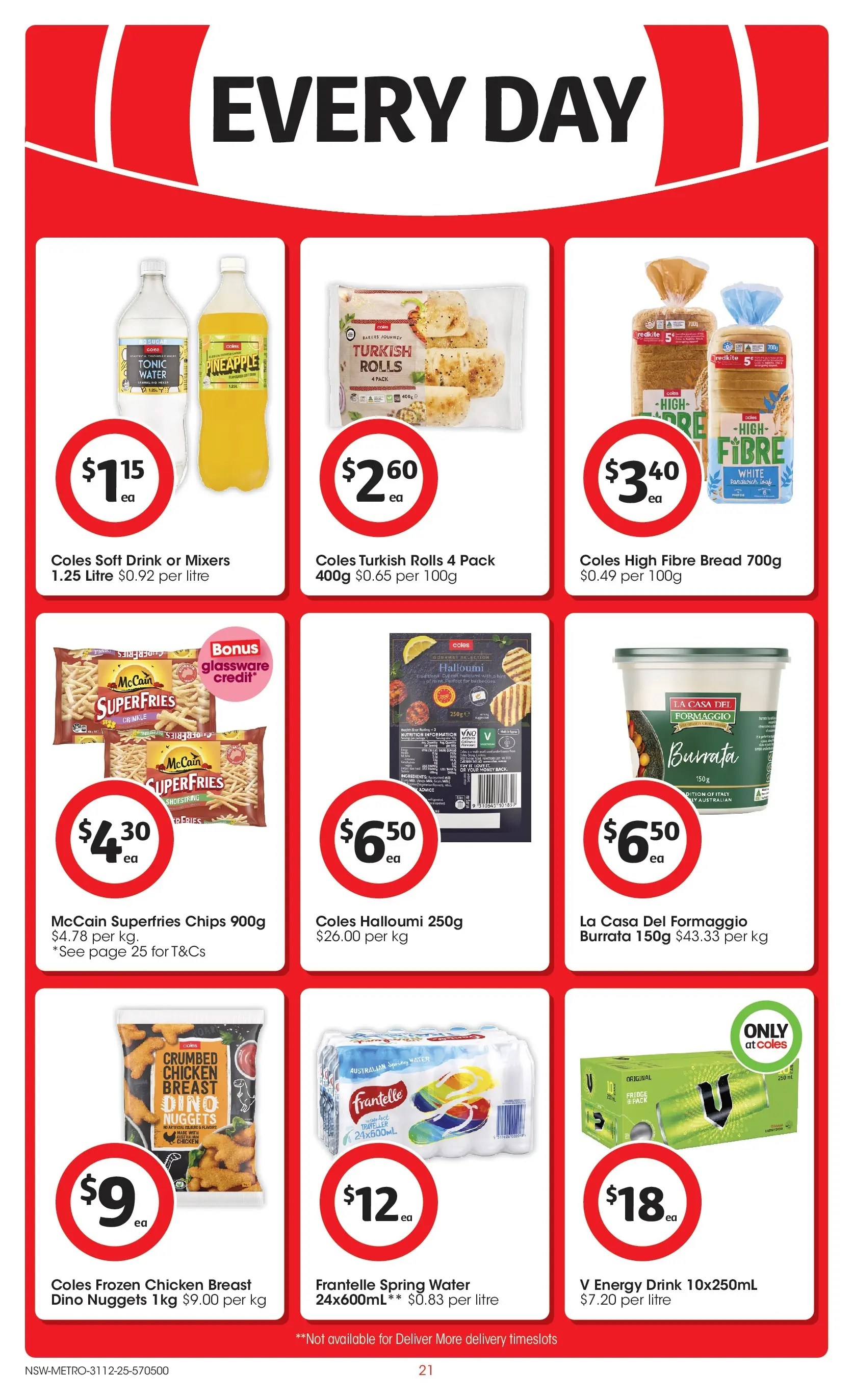 ﻿Coles catalogue valid from 30/12/2025 > Online Australia | Page: 21 | Products: Bread, Chicken, Water, Sugar