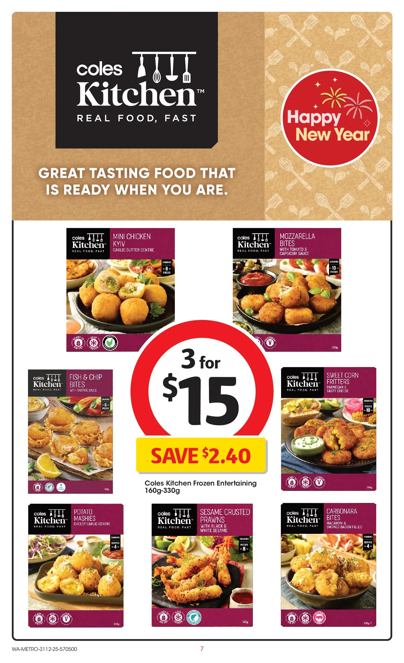 ﻿Coles catalogue valid from 31/12/2025 > Online Australia | Page: 7 | Products: Glassware, Sausage, Pumpkin, Pies
