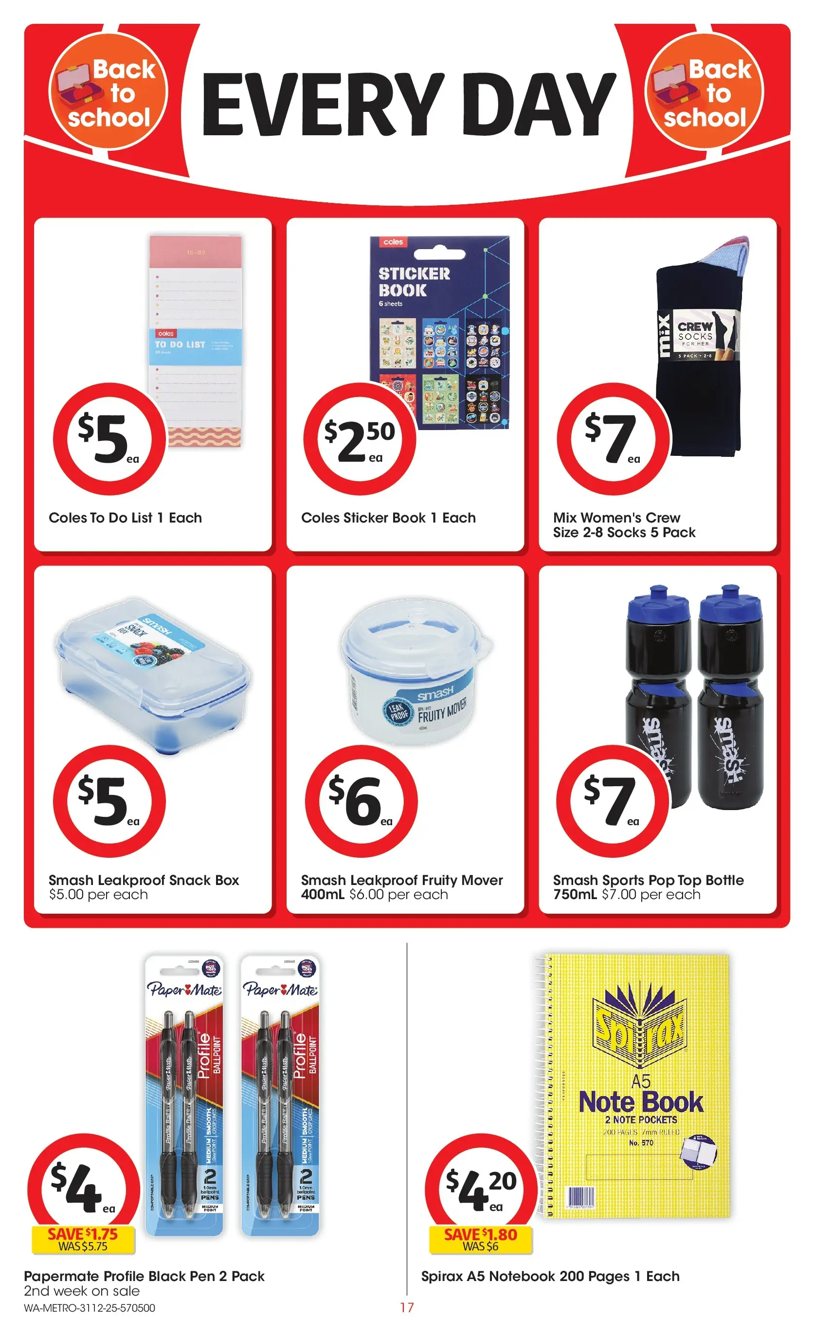 ﻿Coles catalogue valid from 31/12/2025 > Online Australia | Page: 17 | Products: Glue, Safe, Pencil