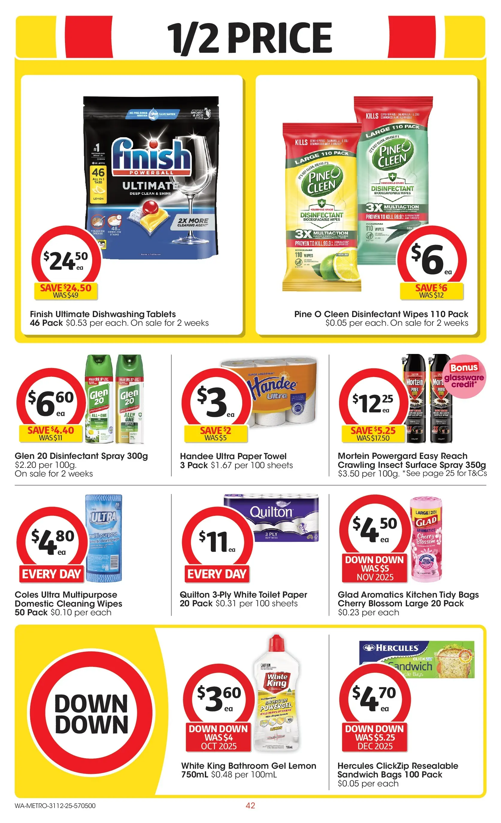 ﻿Coles catalogue valid from 31/12/2025 > Online Australia | Page: 42 | Products: Gem, Conditioner, Sunscreen, Deodorant