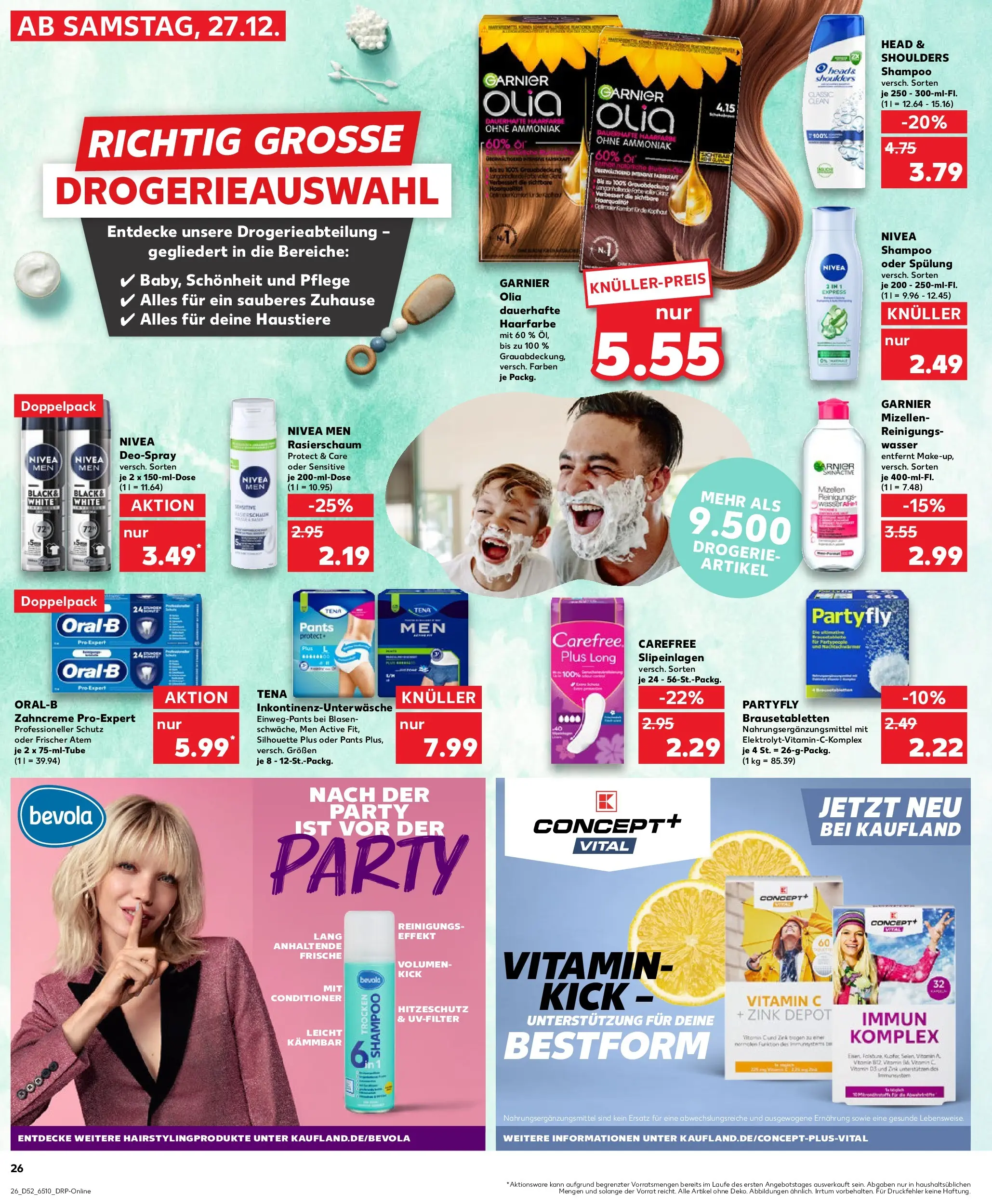 Prospekt Kaufland ab 28.12.2025 » Angebote Online zum Blättern | Seite: 26 | Produkte: Head & shoulders, Shampoo, Spülung, Haarfarbe