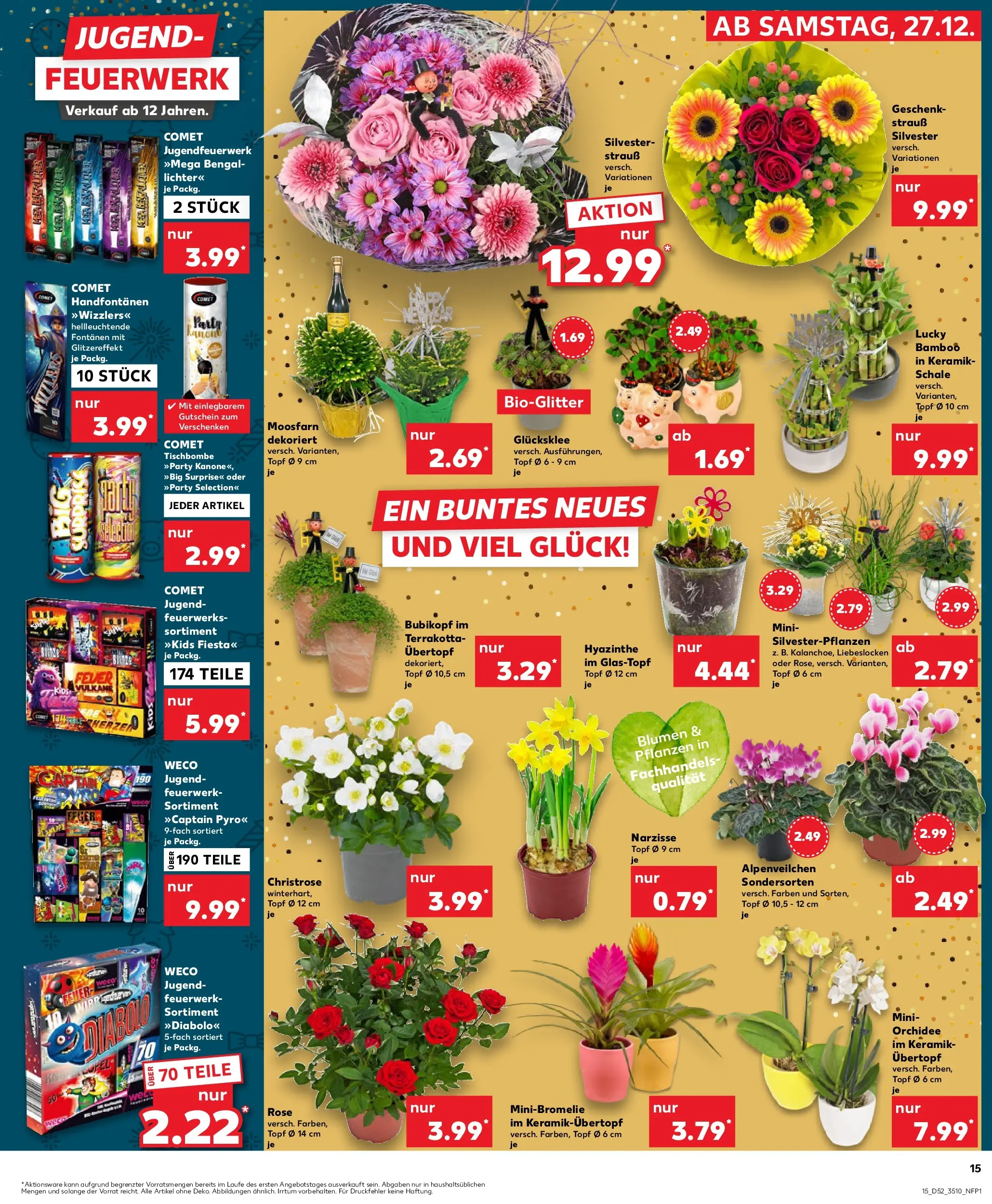 Prospekt Kaufland ab 28.12.2025 » Angebote Online zum Blättern | Seite: 15 | Produkte: Orchidee, Blumen