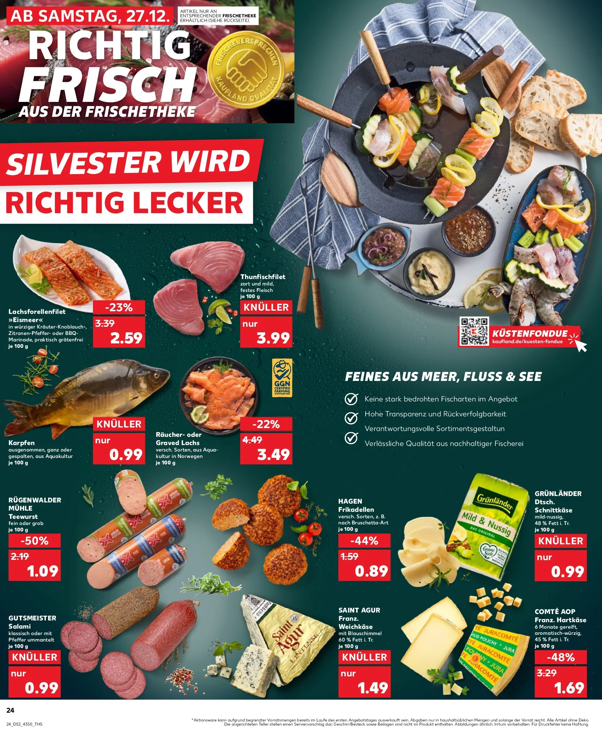 Prospekt Kaufland ab 28.12.2025 » Angebote Online zum Blättern | Seite: 24 | Produkte: Jura, Mühle, Grunlander, Fleisch