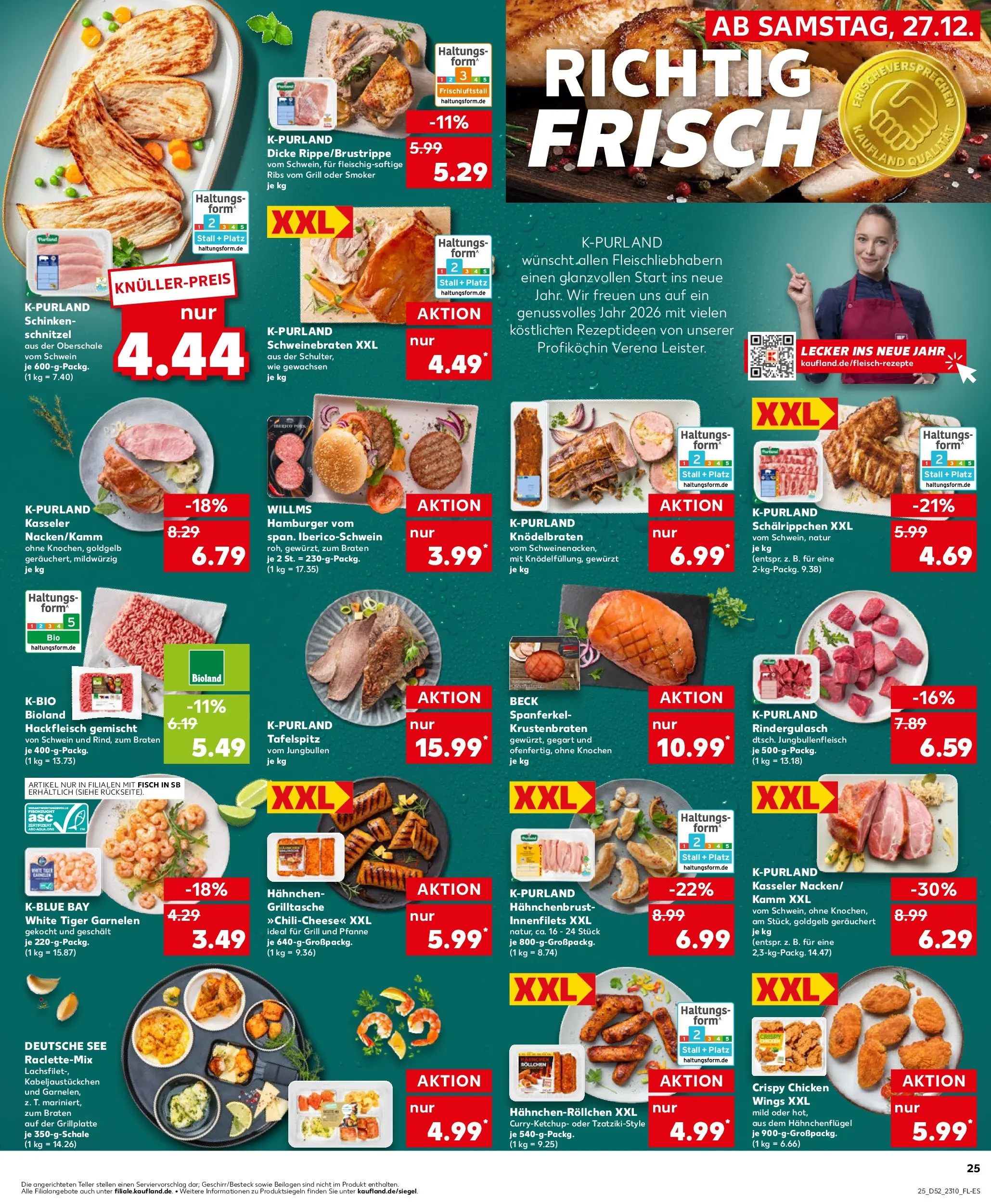 Prospekt Kaufland ab 28.12.2025 » Angebote Online zum Blättern | Seite: 25 | Produkte: Top, Spare ribs, Krustenbraten, Fisch