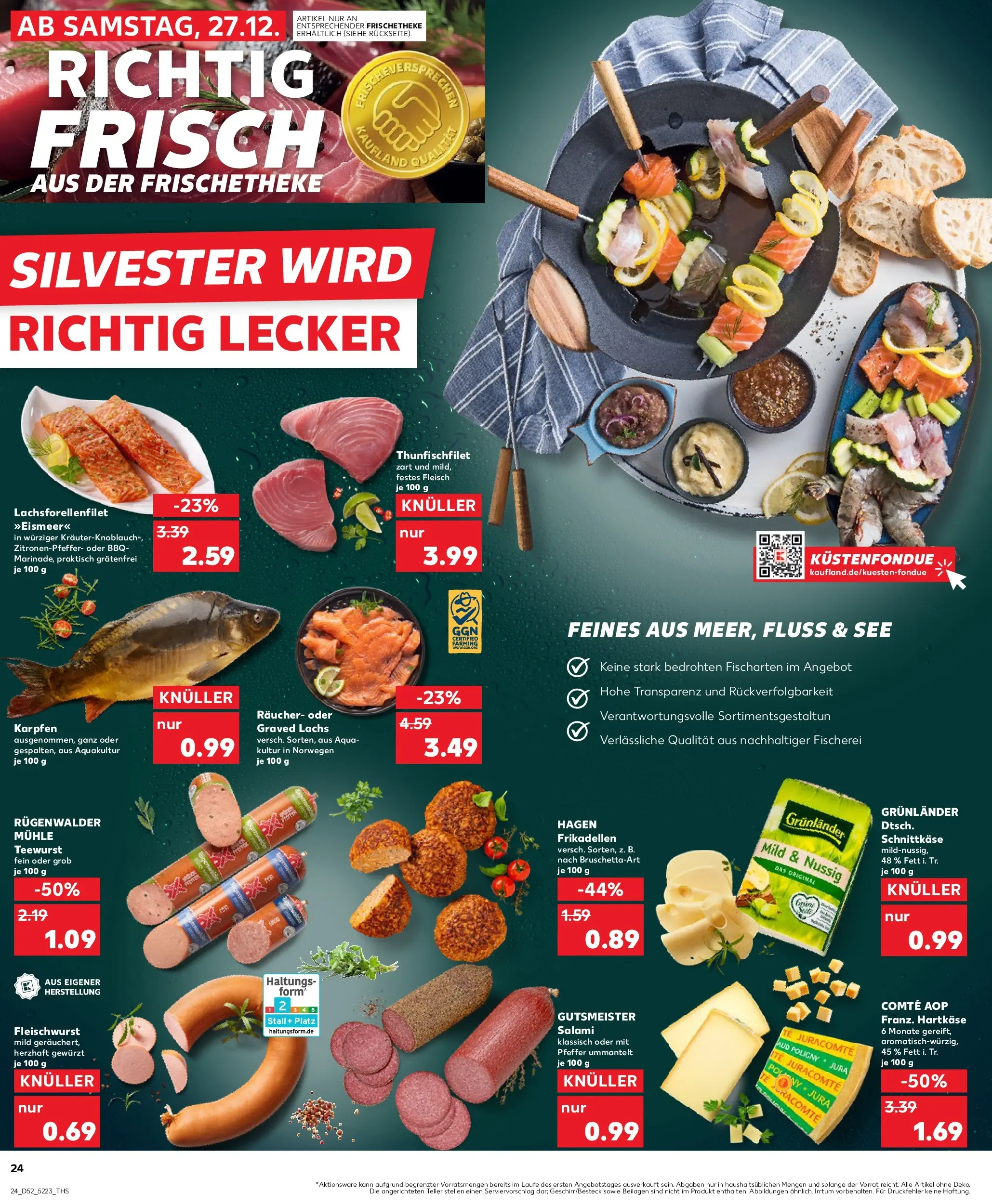 Prospekt Kaufland ab 28.12.2025 » Angebote Online zum Blättern | Seite: 24 | Produkte: Mühle, Lachs, Grunlander, Pfeffer